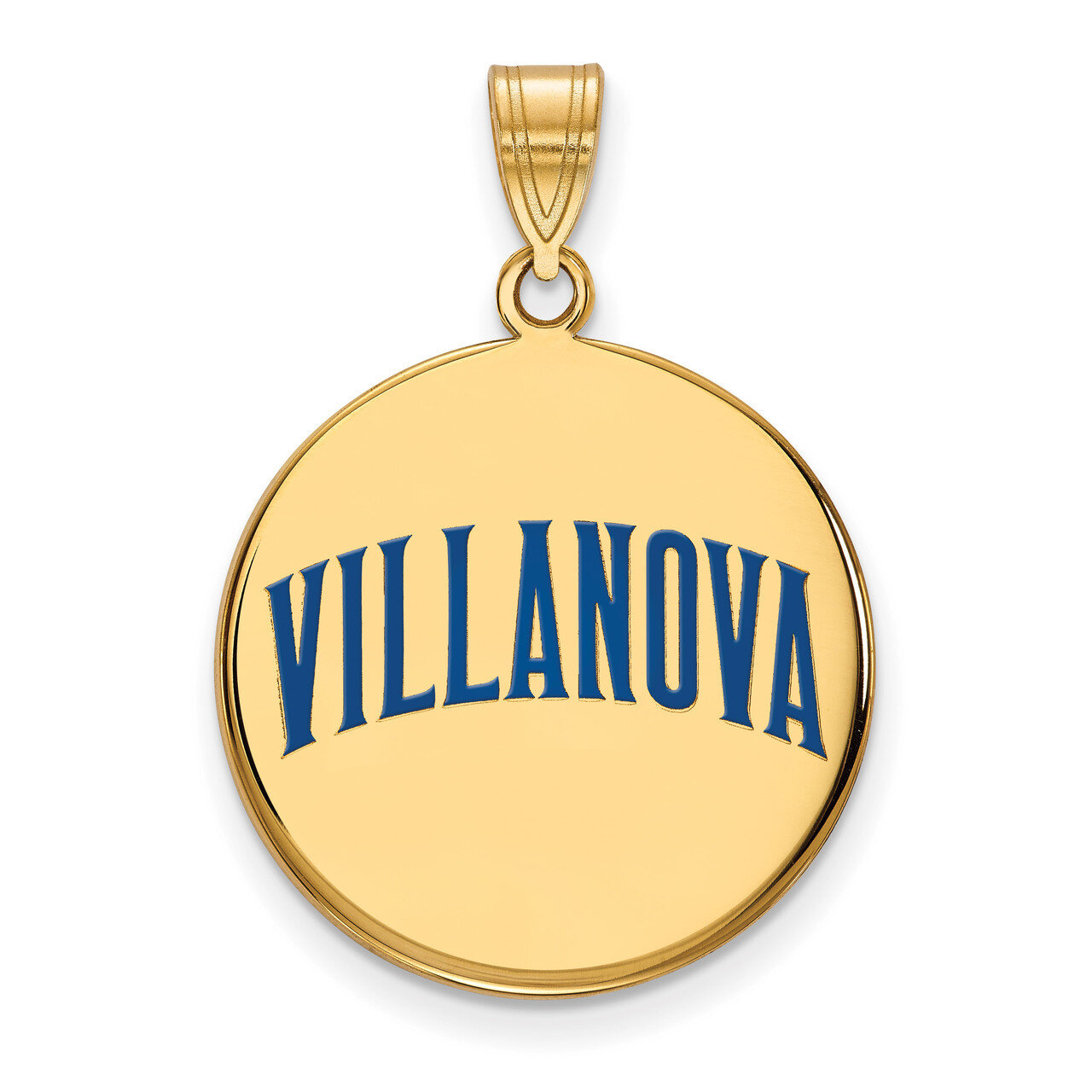 Villanova University Large Enamel Disc Pendant Gold-plated Sterling Silver GP045VIL, MPN: GP045VIL,…