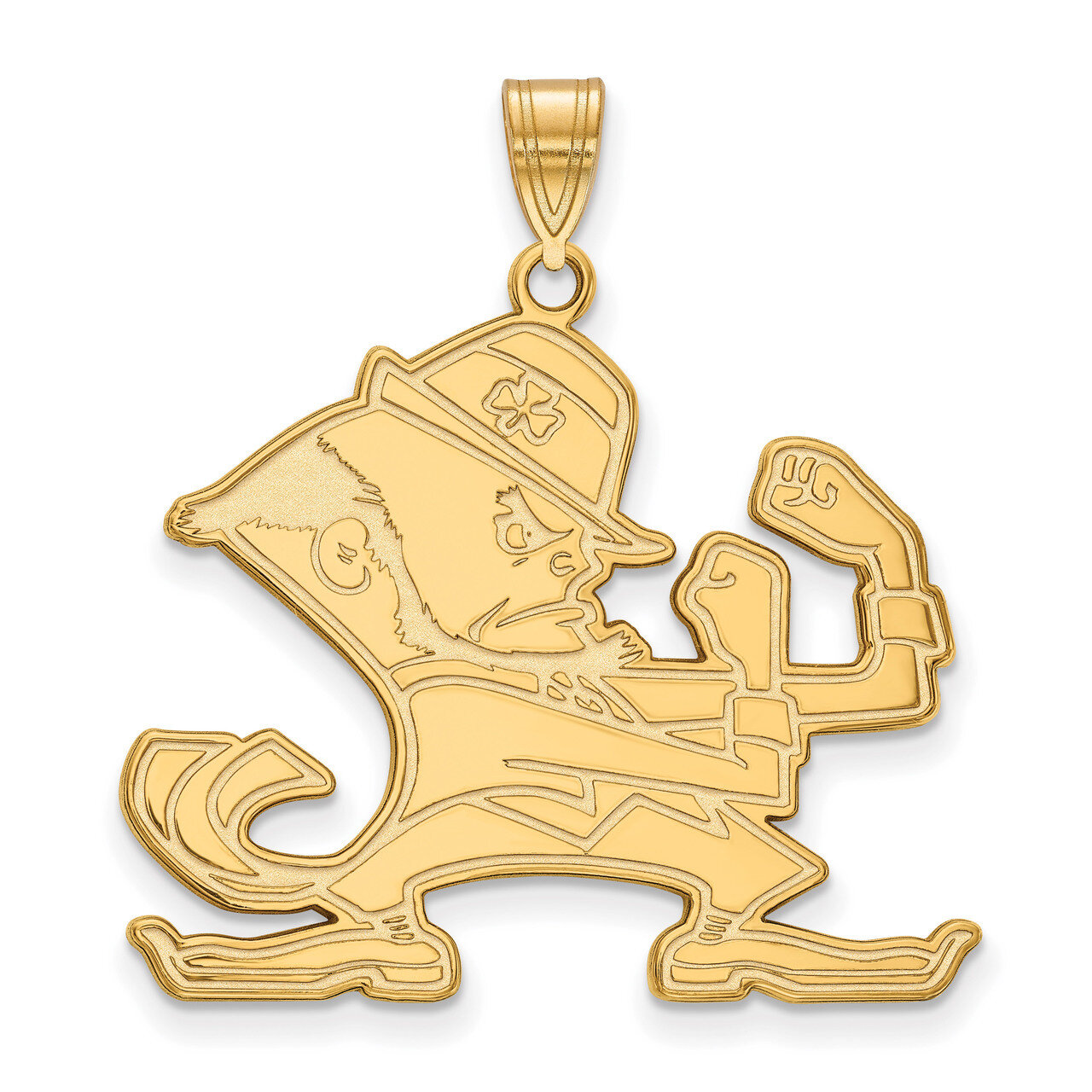University of Notre Dame x-Large Pendant Gold-plated Sterling Silver GP047UND