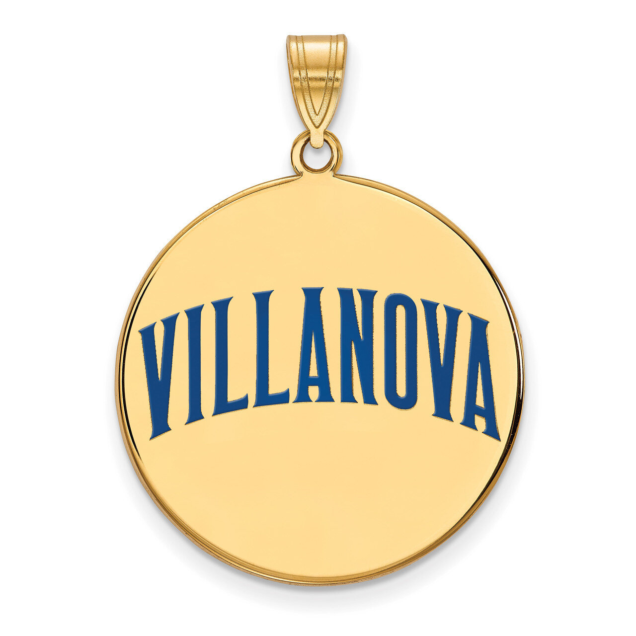 Villanova University x-Large Enamel Disc Pendant Gold-plated Sterling Silver GP047VIL, MPN: GP047VI…