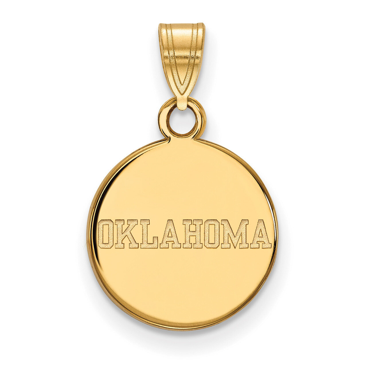 University of Oklahoma Small Disc Pendant Gold-plated Sterling Silver GP051UOK, MPN: GP051UOK, 8867…