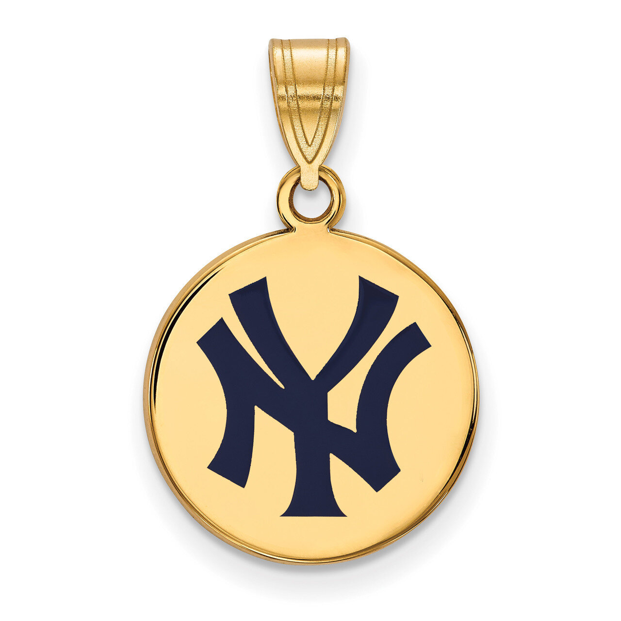 MLB New York Yankees Med Enl Disc Pendant Gold-plated Sterling Silver GP062YAN, MPN: GP062YAN, 1911…