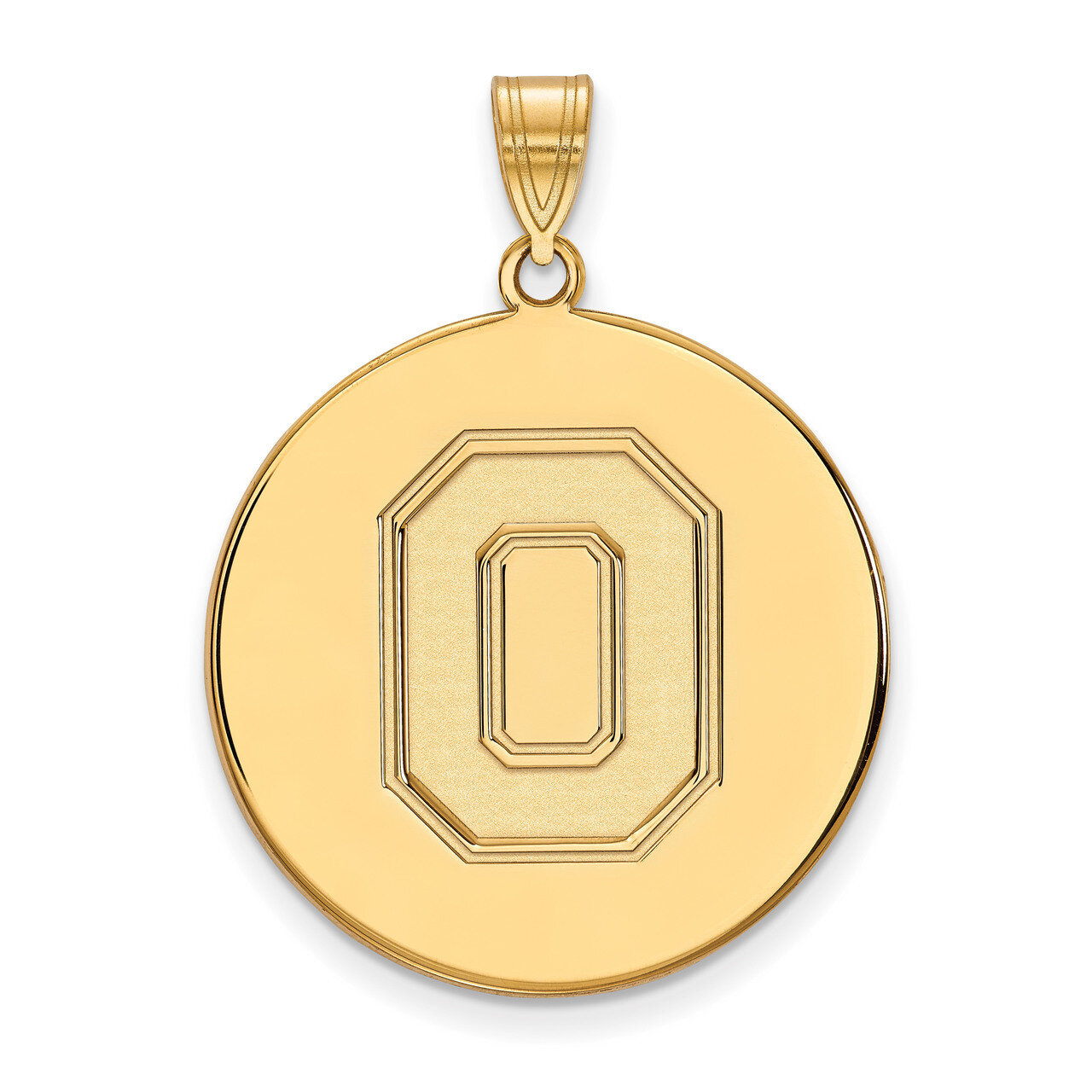 Ohio State University x-Large Disc Pendant Gold-plated Sterling Silver GP091OSU, MPN: GP091OSU, 886…