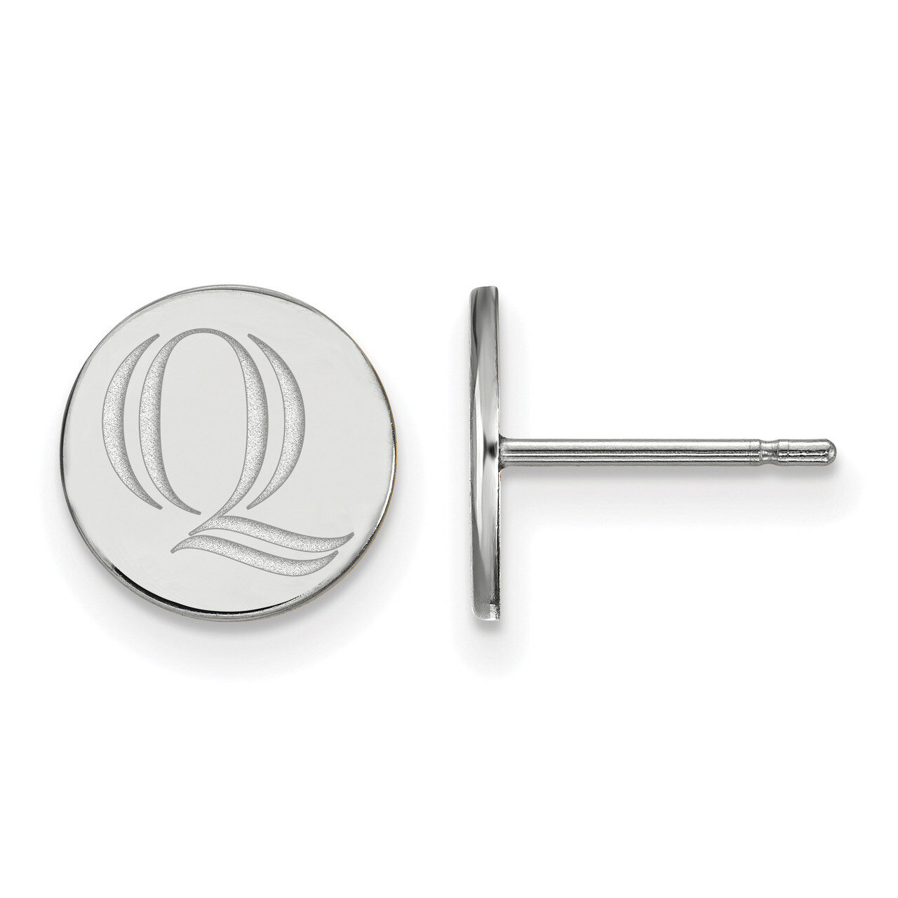 Quinnipiac University x-Small Post Earring Sterling Silver SS004QUU