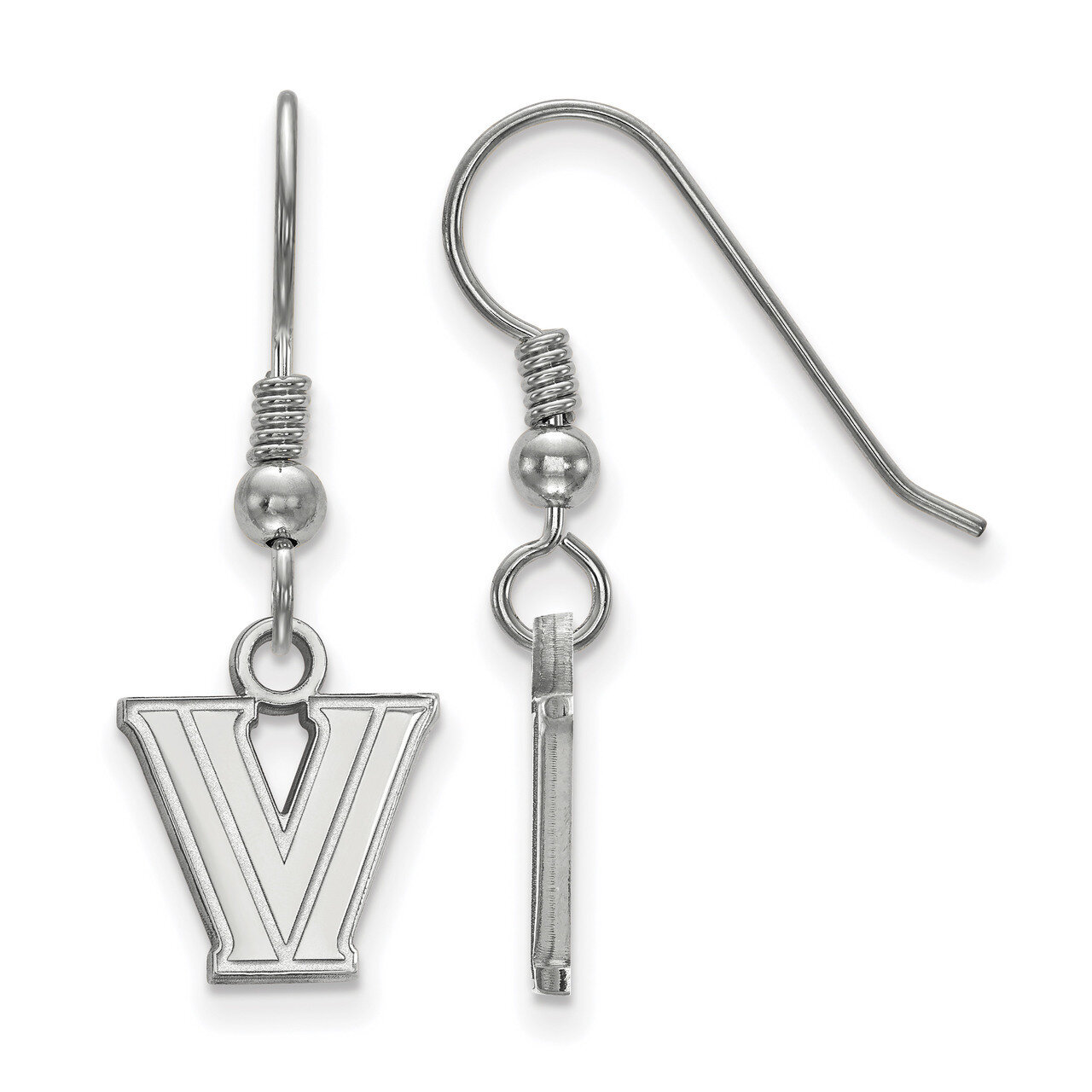 Villanova University x-Small Dangle Earrings Sterling Silver SS005VIL
