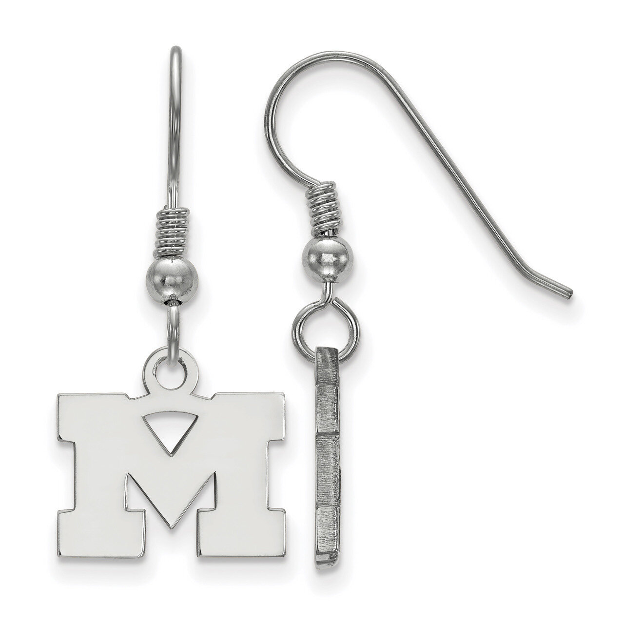 Michigan University of x-Small Dangle Earrings Sterling Silver SS006UM, MPN: SS006UM, 886774957562