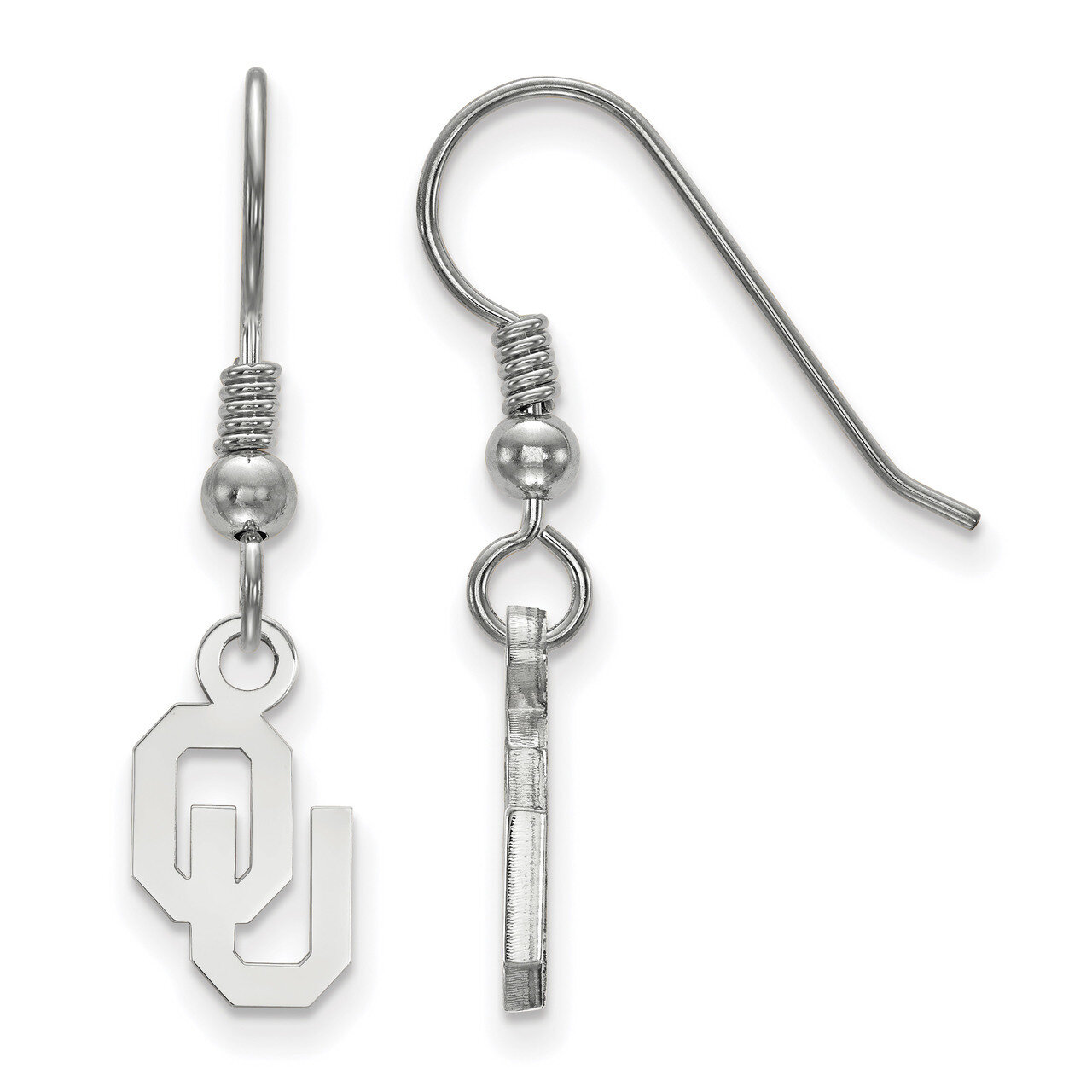 University of Oklahoma x-Small Dangle Earrings Sterling Silver SS006UOK, MPN: SS006UOK, 886774957579