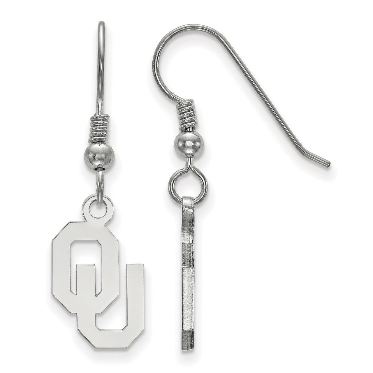 University of Oklahoma Small Dangle Earrings Sterling Silver SS007UOK, MPN: SS007UOK, 886774957739