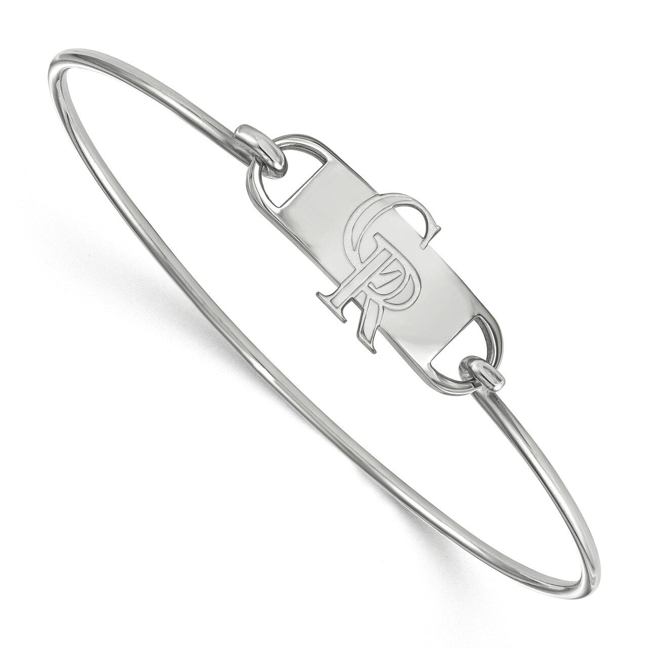MLB Colorado Rockies Small Center Wire Bangle Sterling Silver SS008ROK-8, MPN: SS008ROK-8, 19110177…