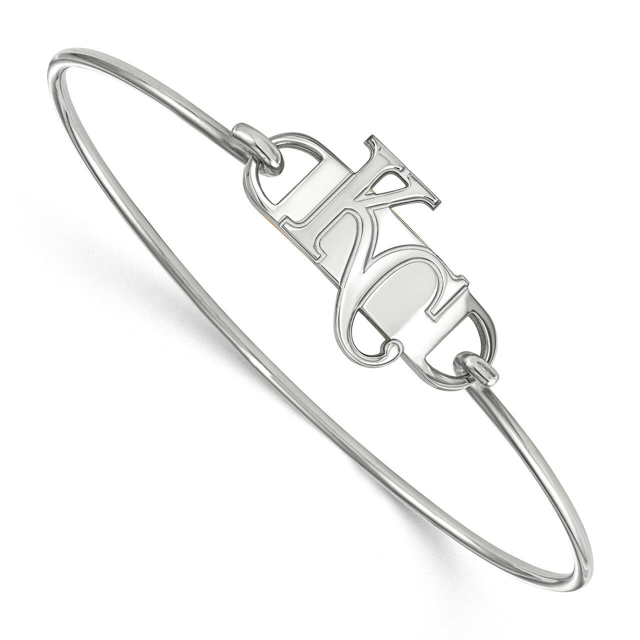 MLB Kansas City Royals Small Center Wire Bangle Sterling Silver SS008ROY-8, MPN: SS008ROY-8, 883957…