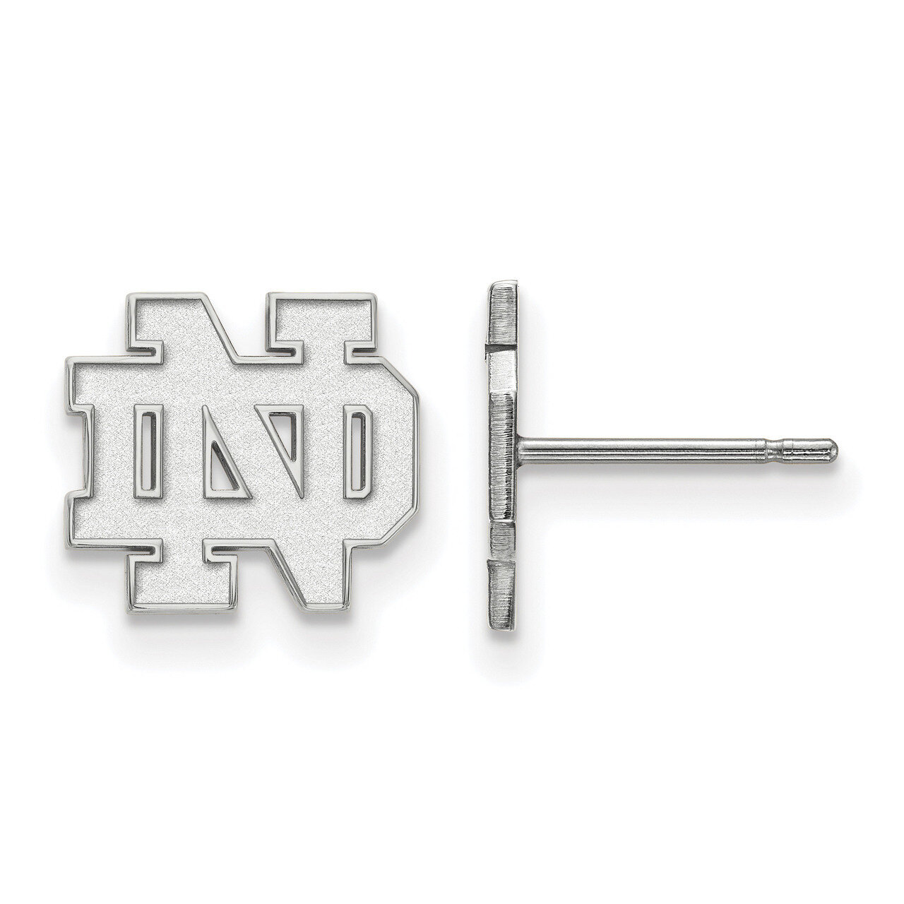 University of Notre Dame x-Small Post Earring Sterling Silver SS008UND