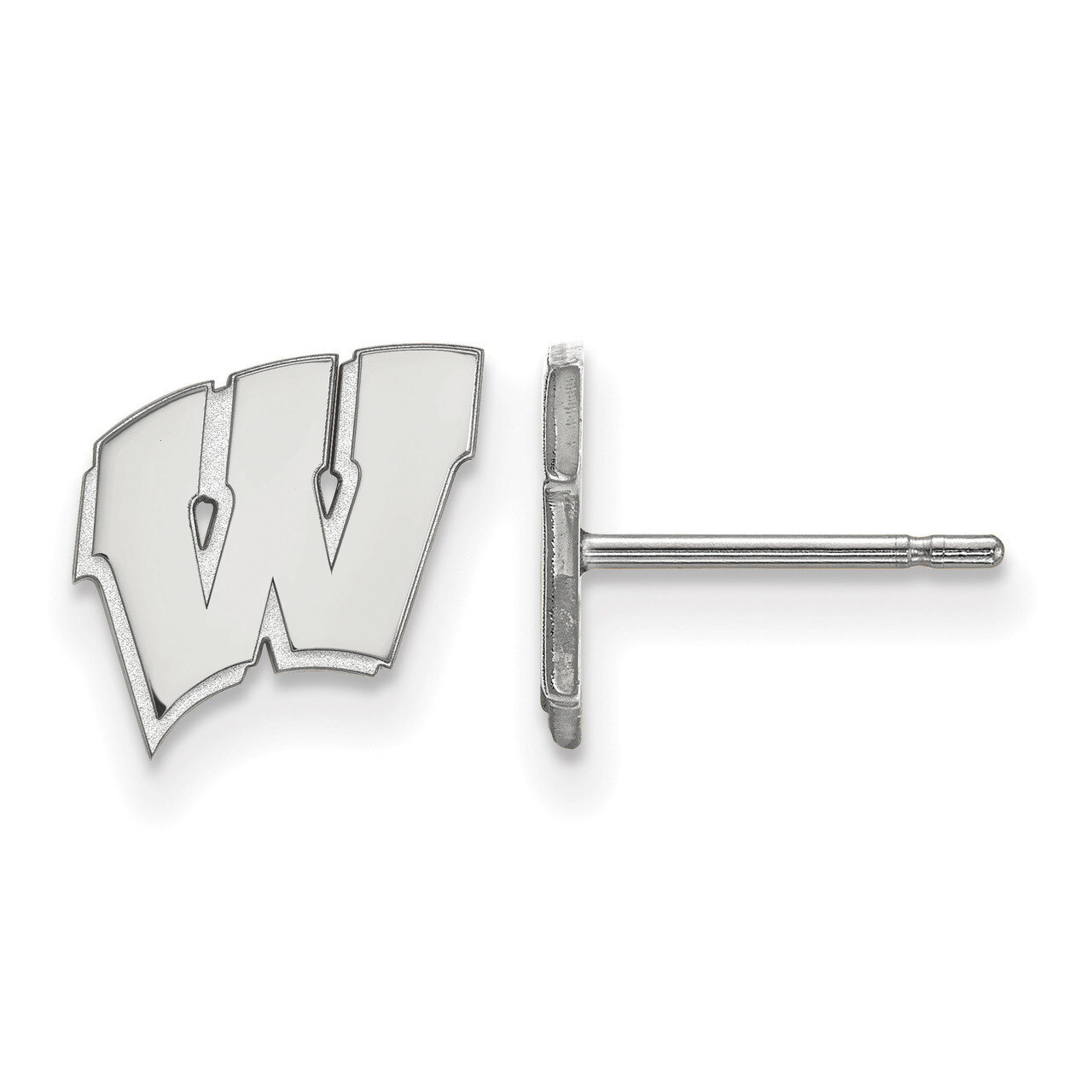University of Wisconsin x-Small Post Earrings Sterling Silver SS008UWI, MPN: SS008UWI, 886774718934