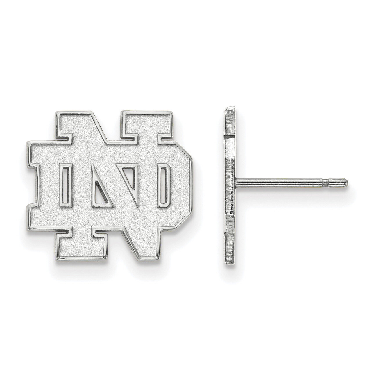 University of Notre Dame Small Post Earring Sterling Silver SS009UND