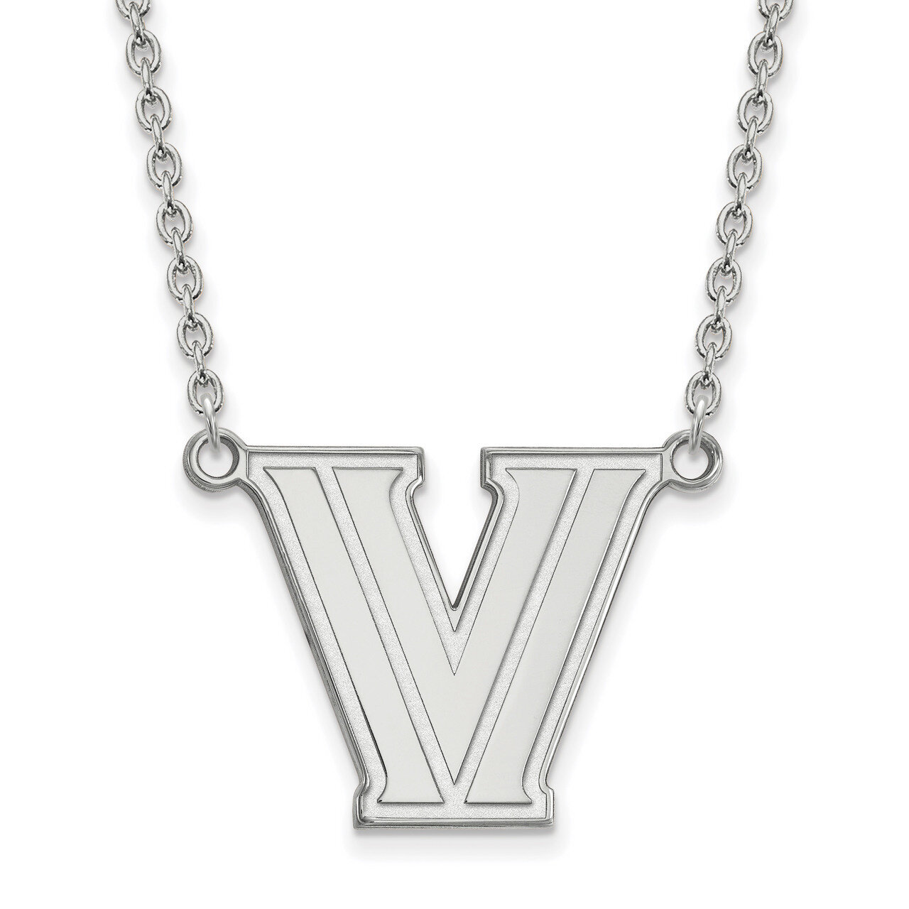 Villanova University Large Pendant with Necklace Sterling Silver SS009VIL-18