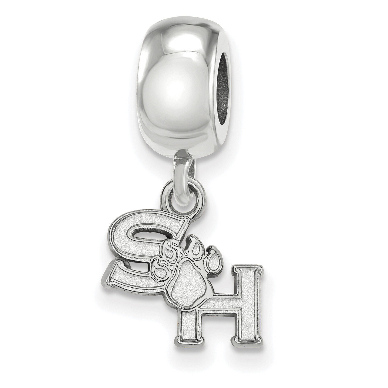 Sam Houston State University Bead Charm x-Small Dangle Sterling Silver SS014SHS