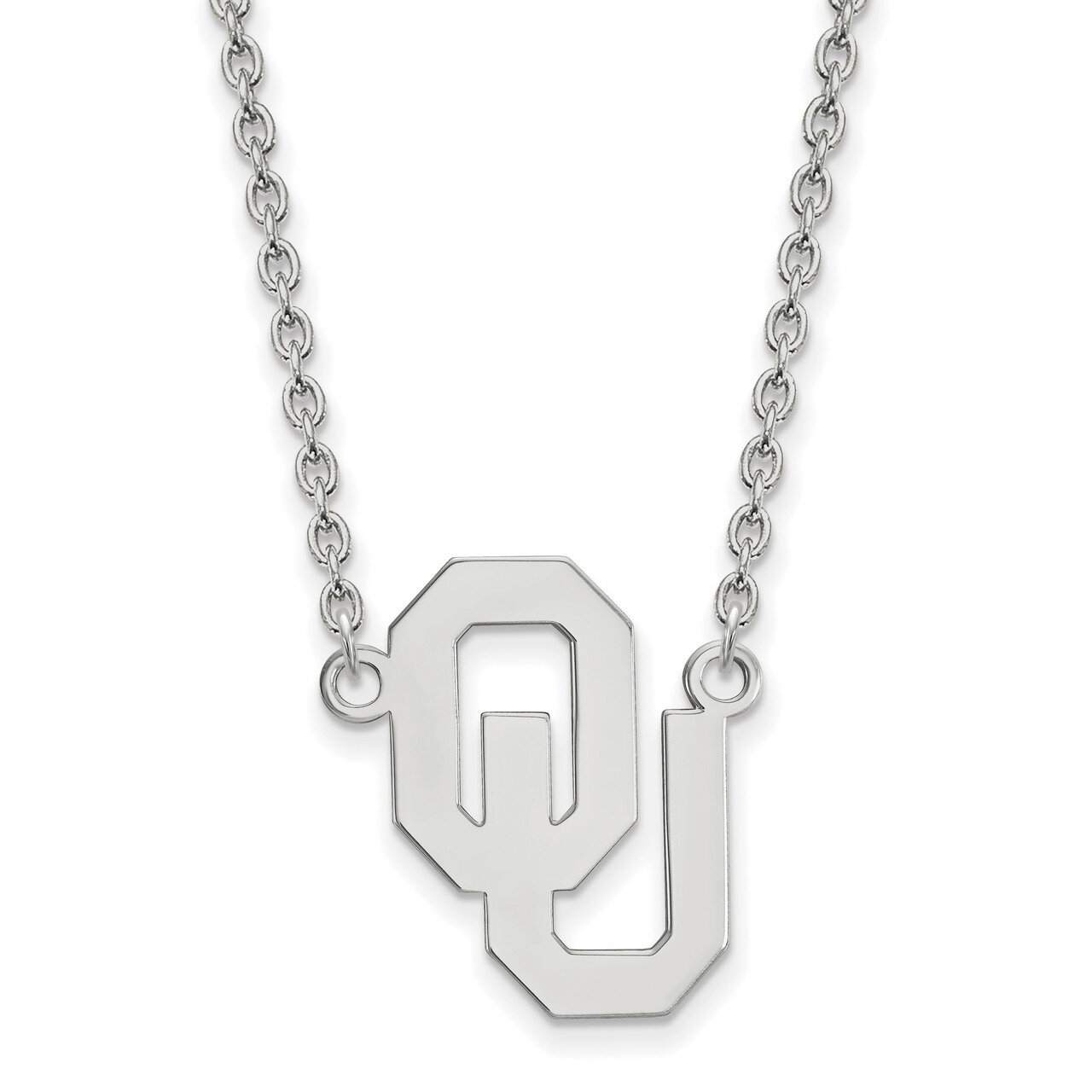 Oklahoma Large Pendant with Necklace Sterling Silver SS016UOK-18, MPN: SS016UOK-18, 886774958392