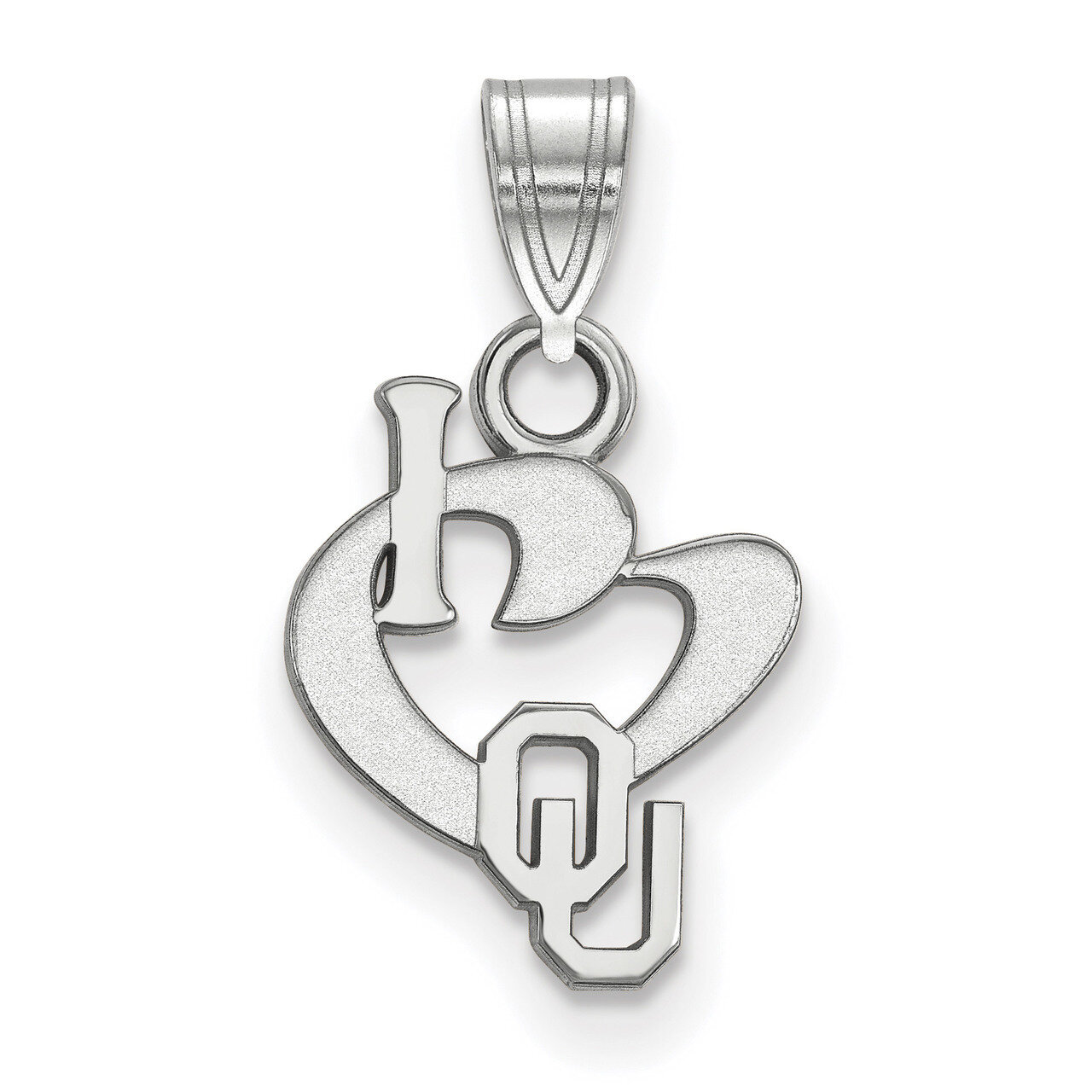 University of Oklahoma Small I Love Logo Pendant Sterling Silver SS020UOK, MPN: SS020UOK, 886774958…