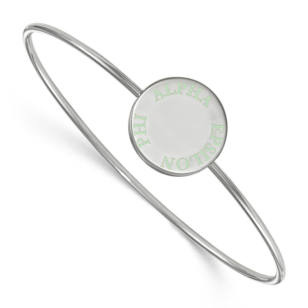 Alpha Epsilon Phi Enameled Slip-on Bangle Sterling Silver SS021AEP-6, MPN: SS021AEP-6, 191101098284