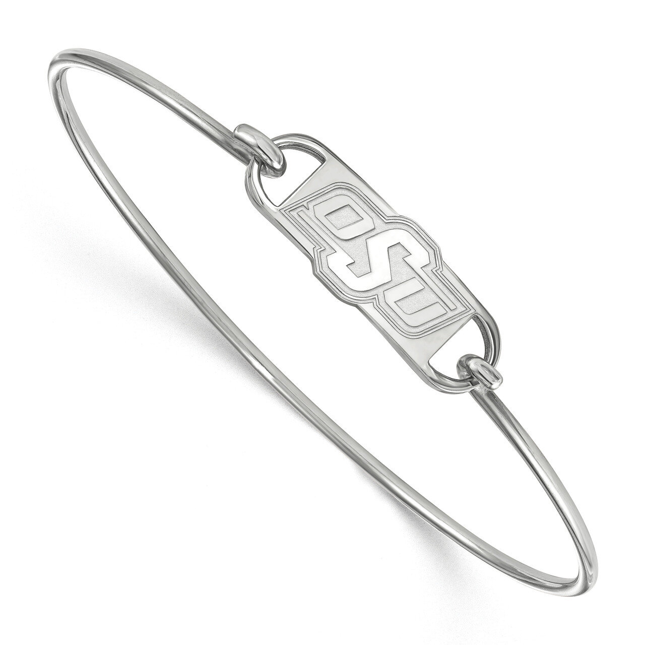 Oklahoma State University Small Center Wire Bangle Sterling Silver SS021OKS-6, MPN: SS021OKS-6, 191…