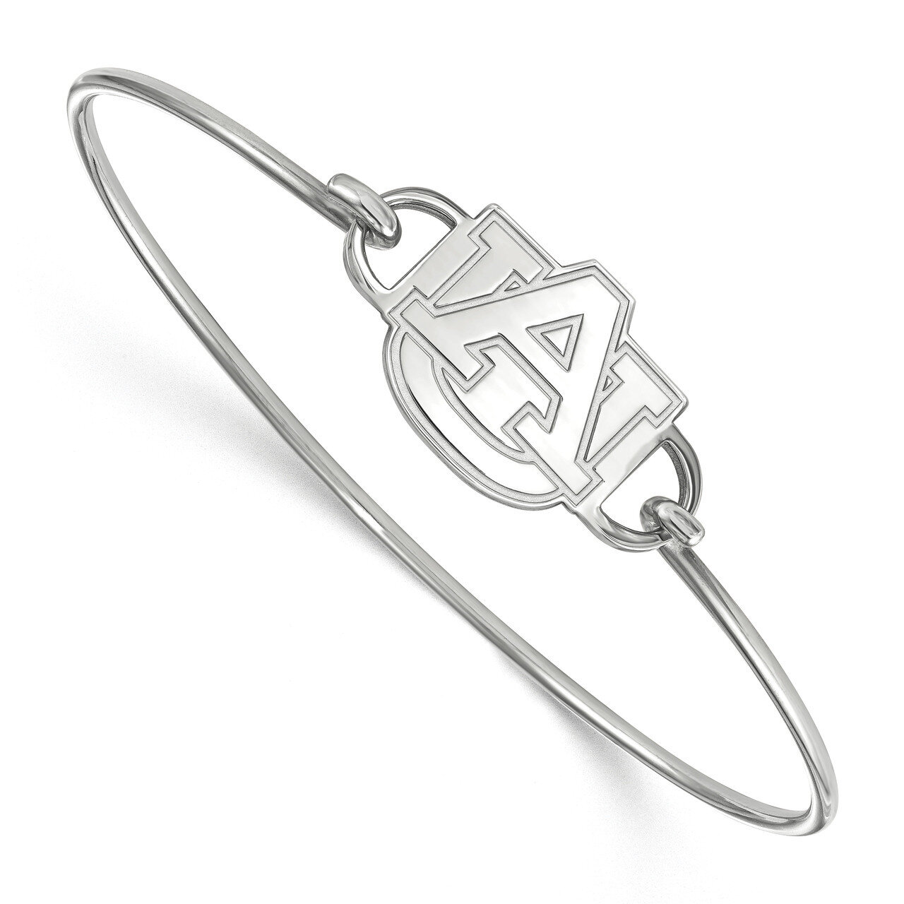 Auburn University Small Center Wire Bangle Sterling Silver SS022AU-6, MPN: SS022AU-6, 883957247861