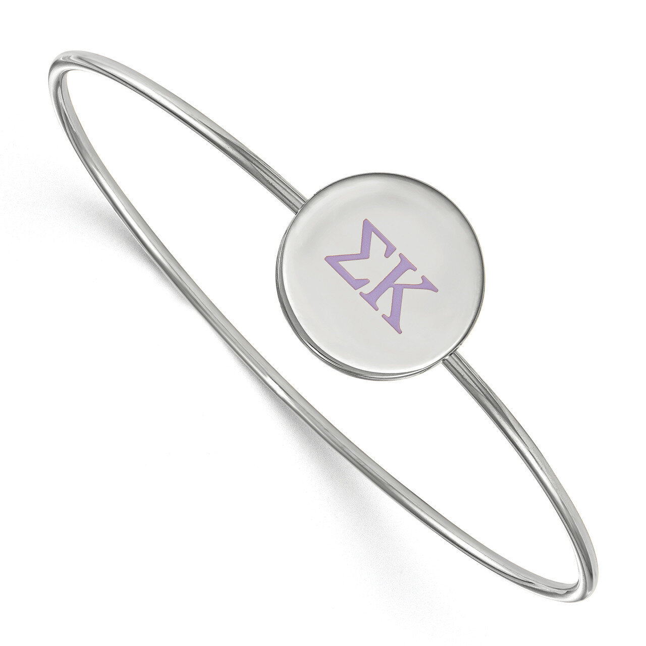 Sigma Kappa Enameled Slip-on Bangle Sterling Silver SS023SKP-6, MPN: SS023SKP-6, 191101103179