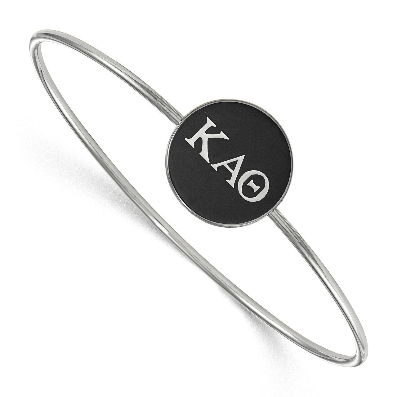 Kappa Alpha Theta Enameled Slip-on Bangle Sterling Silver SS024KAT-8, MPN: SS024KAT-8, 191101101731