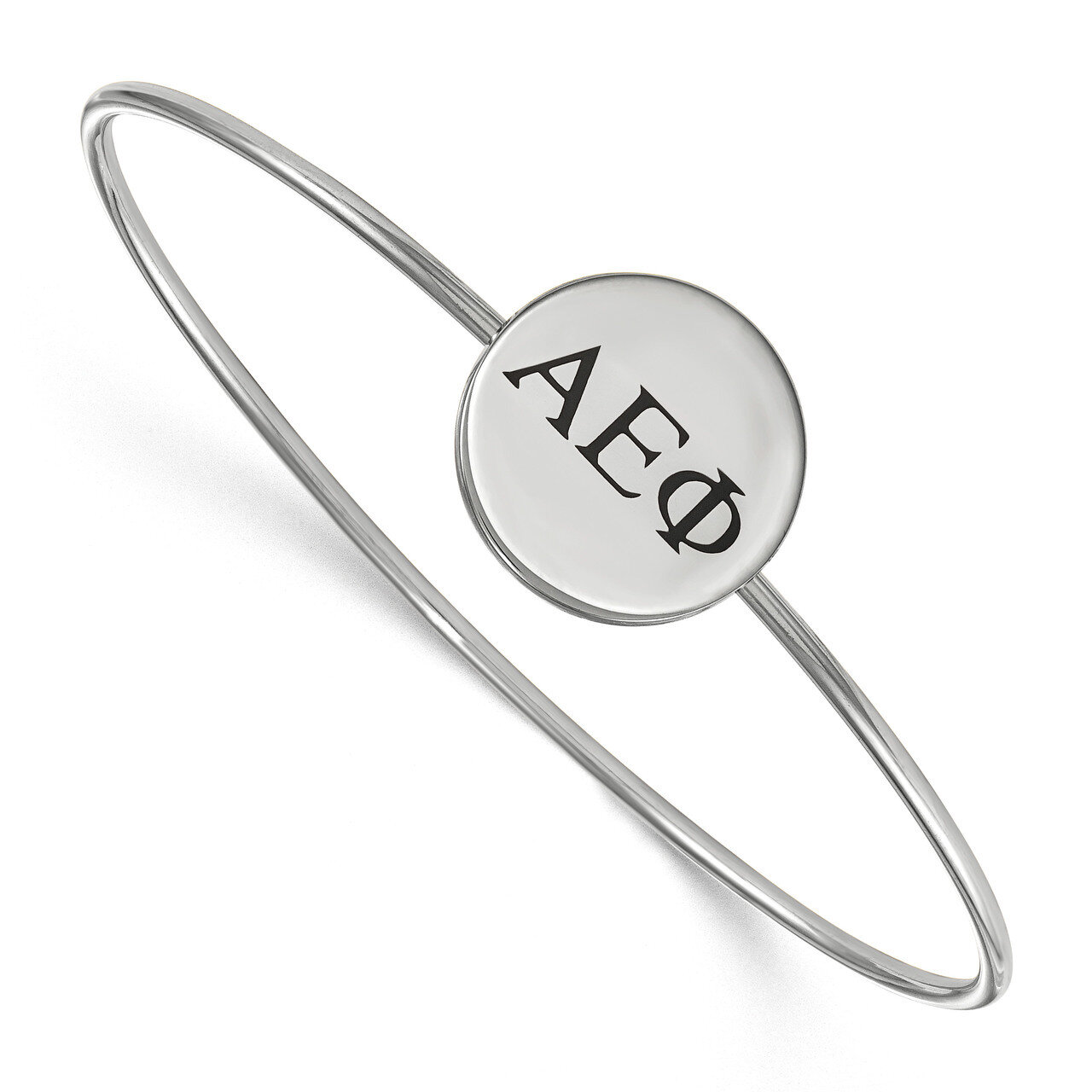 Alpha Epsilon Phi Enameled Slip-on Bangle Sterling Silver SS025AEP-8, MPN: SS025AEP-8, 191101098376