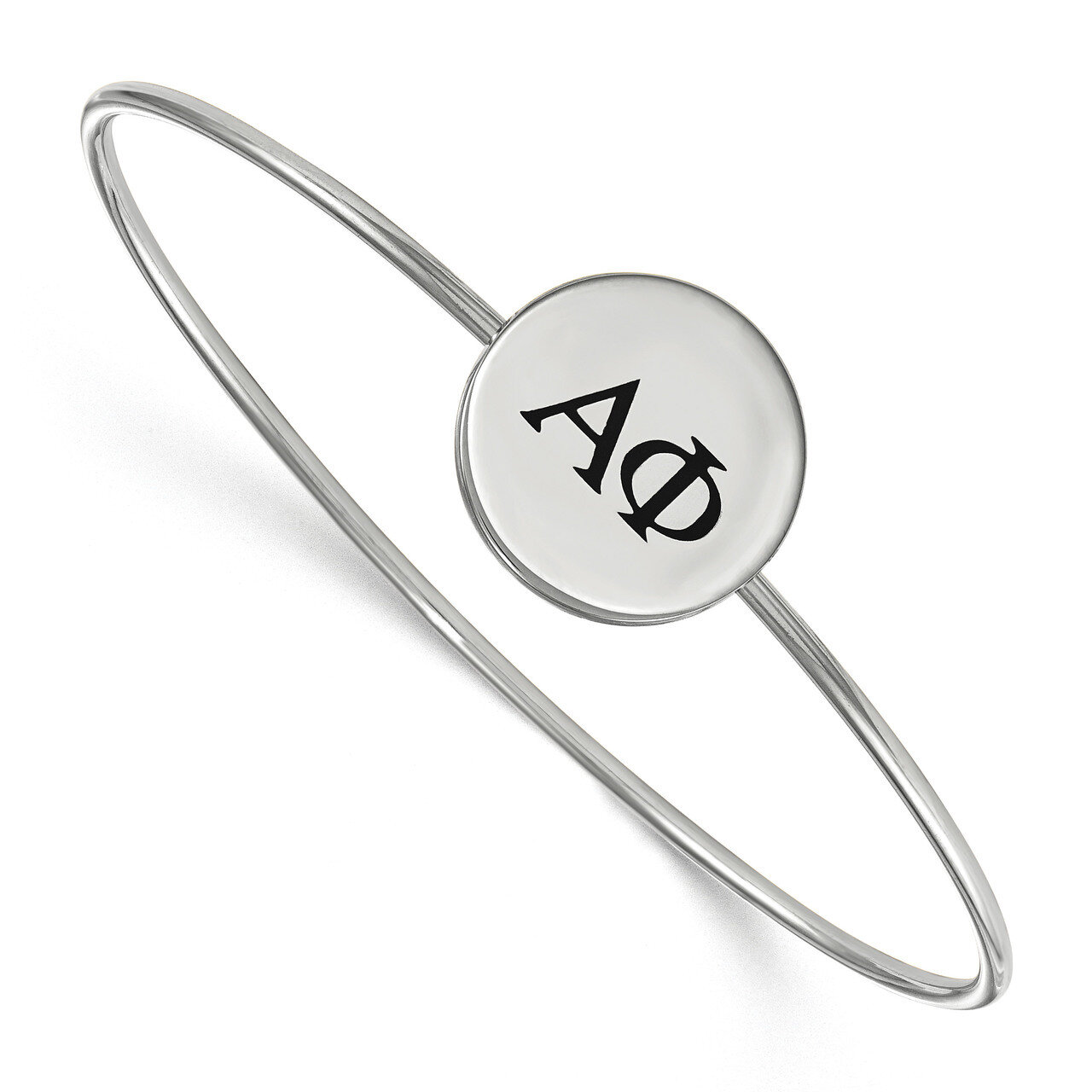 Alpha Phi Enameled Slip-on Bangle Sterling Silver SS025APH-8, MPN: SS025APH-8, 191101099342