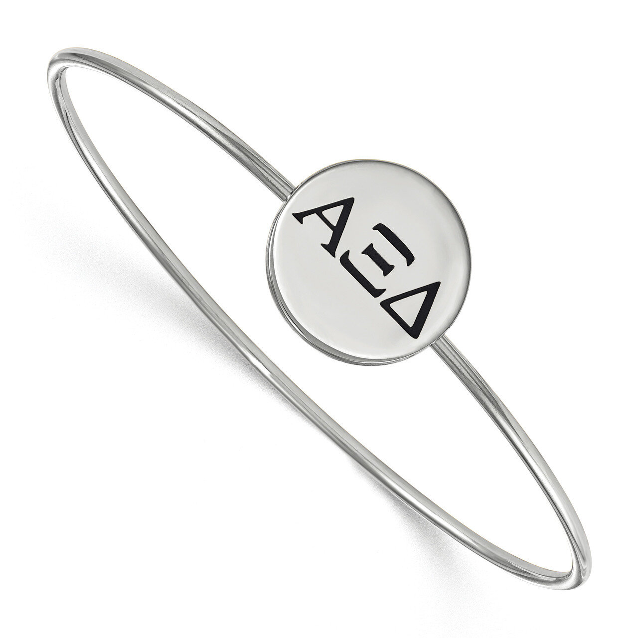 Alpha Xi Delta Enameled Slip-on Bangle Sterling Silver SS025AXD-6, MPN: SS025AXD-6, 191101100291
