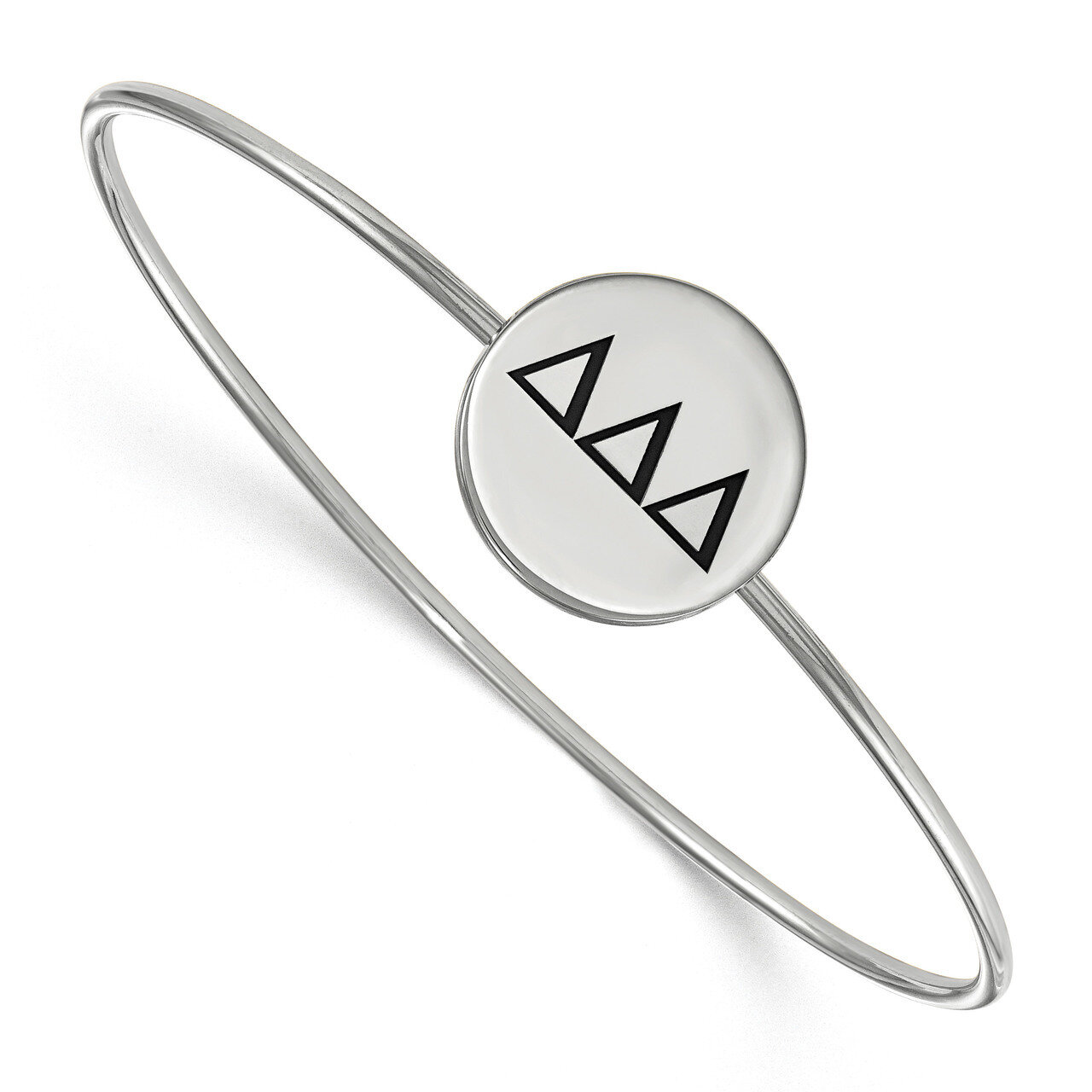 Delta Delta Delta Enameled Slip-on Bangle Sterling Silver SS025DDD-6