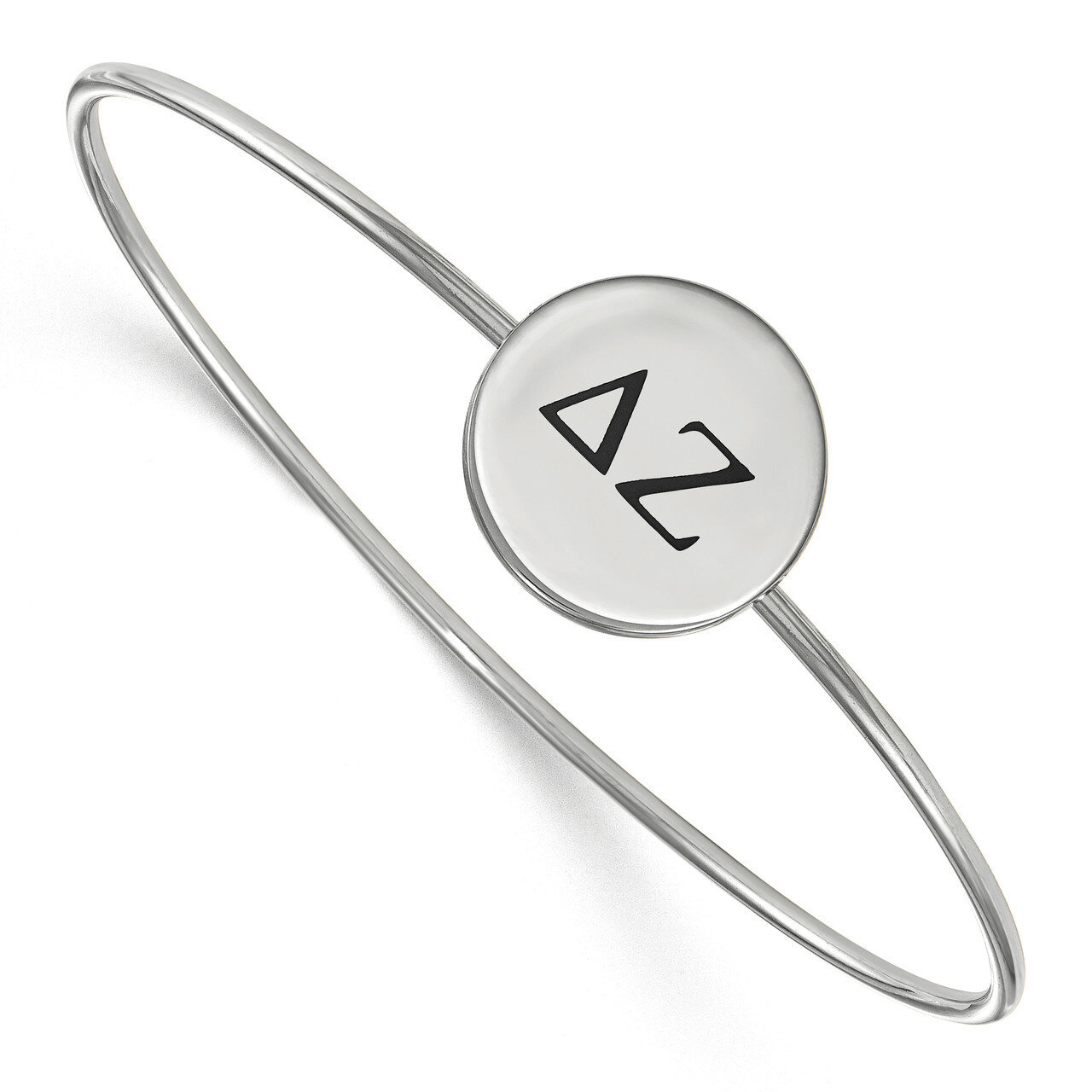 Delta Zeta Enameled Slip-on Bangle Sterling Silver SS025DZ-6, MPN: SS025DZ-6, 191101101373