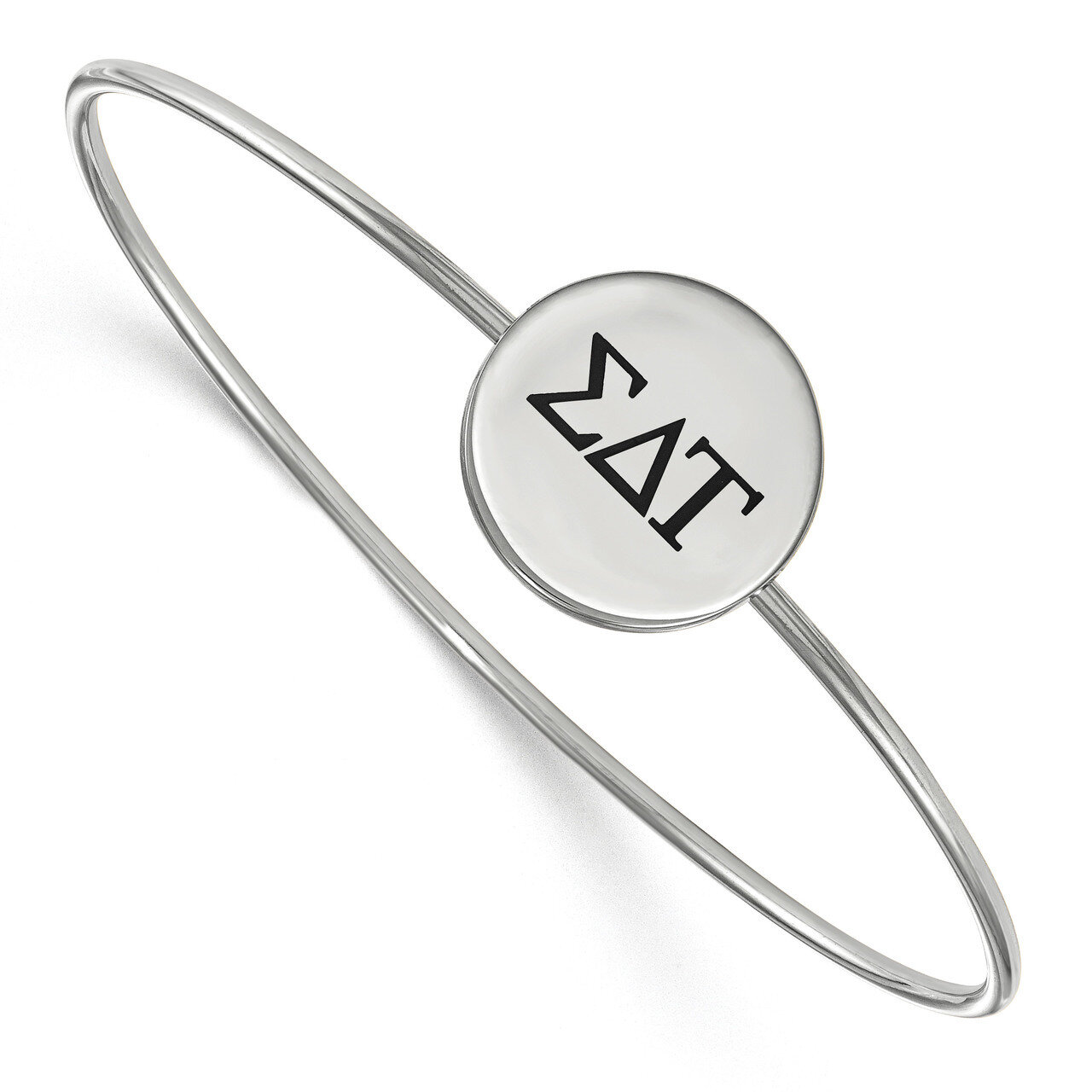 Sigma Delta Tau Enameled Slip-on Bangle Sterling Silver SS025SDT-6, MPN: SS025SDT-6, 191101103018