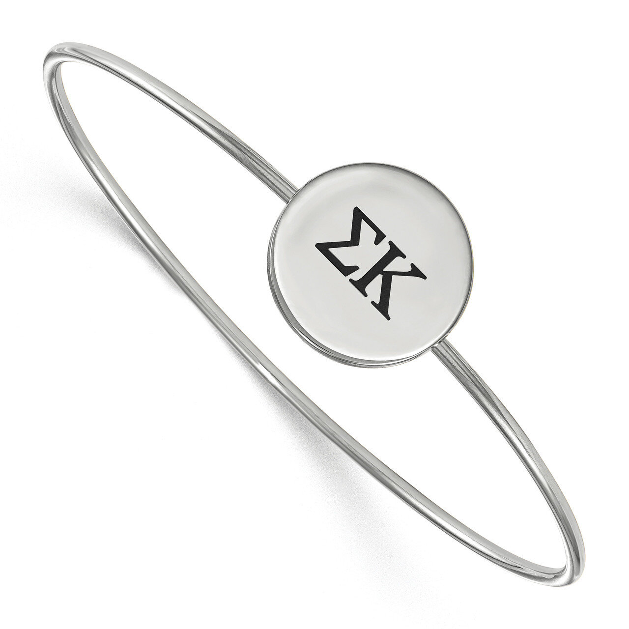 Sigma Kappa Enameled Slip-on Bangle Sterling Silver SS025SKP-8, MPN: SS025SKP-8, 191101103223