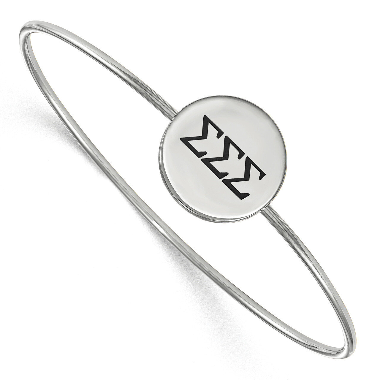 Sigma Sigma Sigma Enameled Slip-on Bangle Sterling Silver SS025SSS-8, MPN: SS025SSS-8, 191101103391