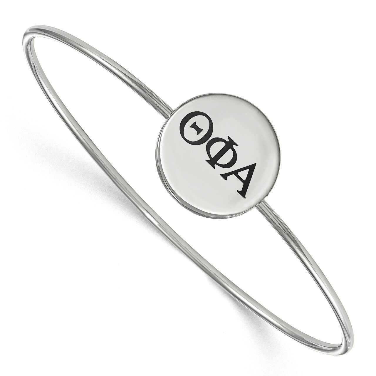 Theta Phi Alpha Enameled Slip-on Bangle Sterling Silver SS025TPA-6, MPN: SS025TPA-6, 191101103582