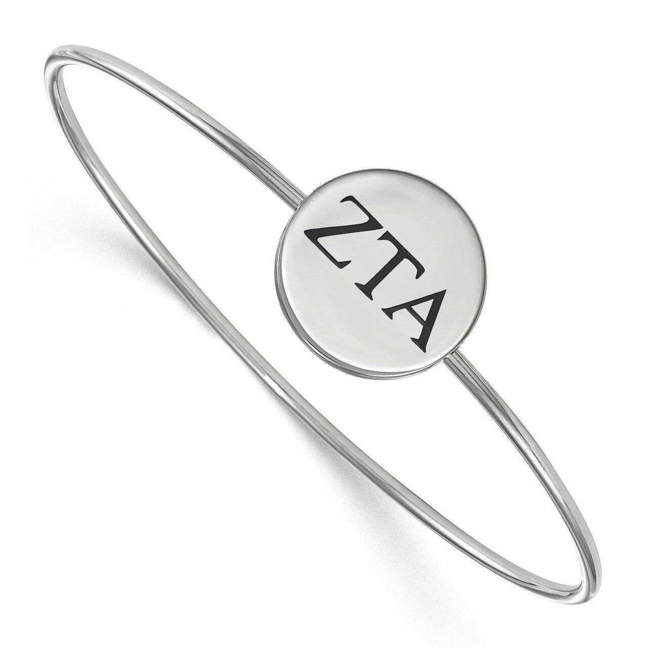 Zeta Tau Alpha Enameled Slip-on Bangle Sterling Silver SS025ZTA-6
