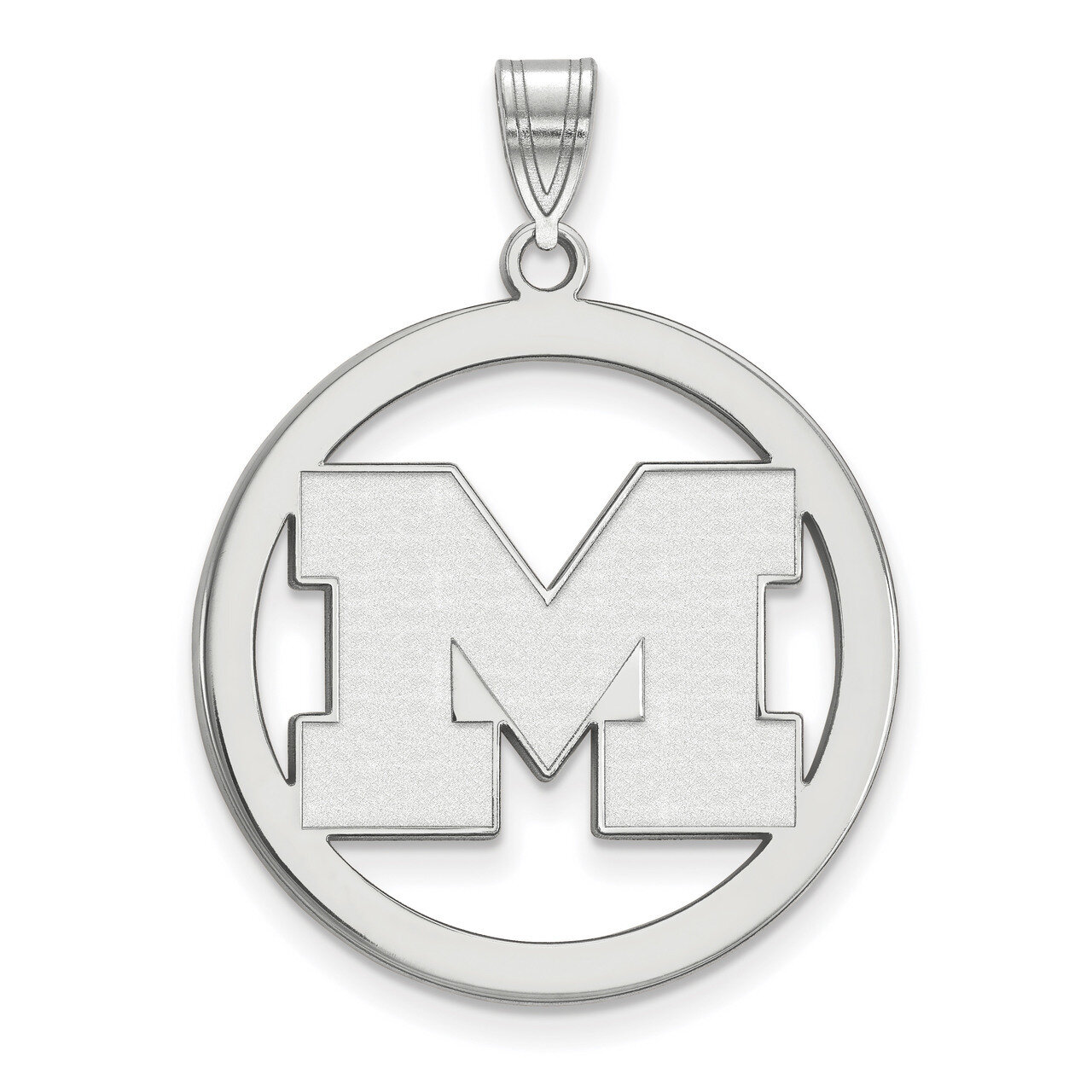 Michigan University of L Pendant in Circle Sterling Silver SS031UM, MPN: SS031UM, 886774959436