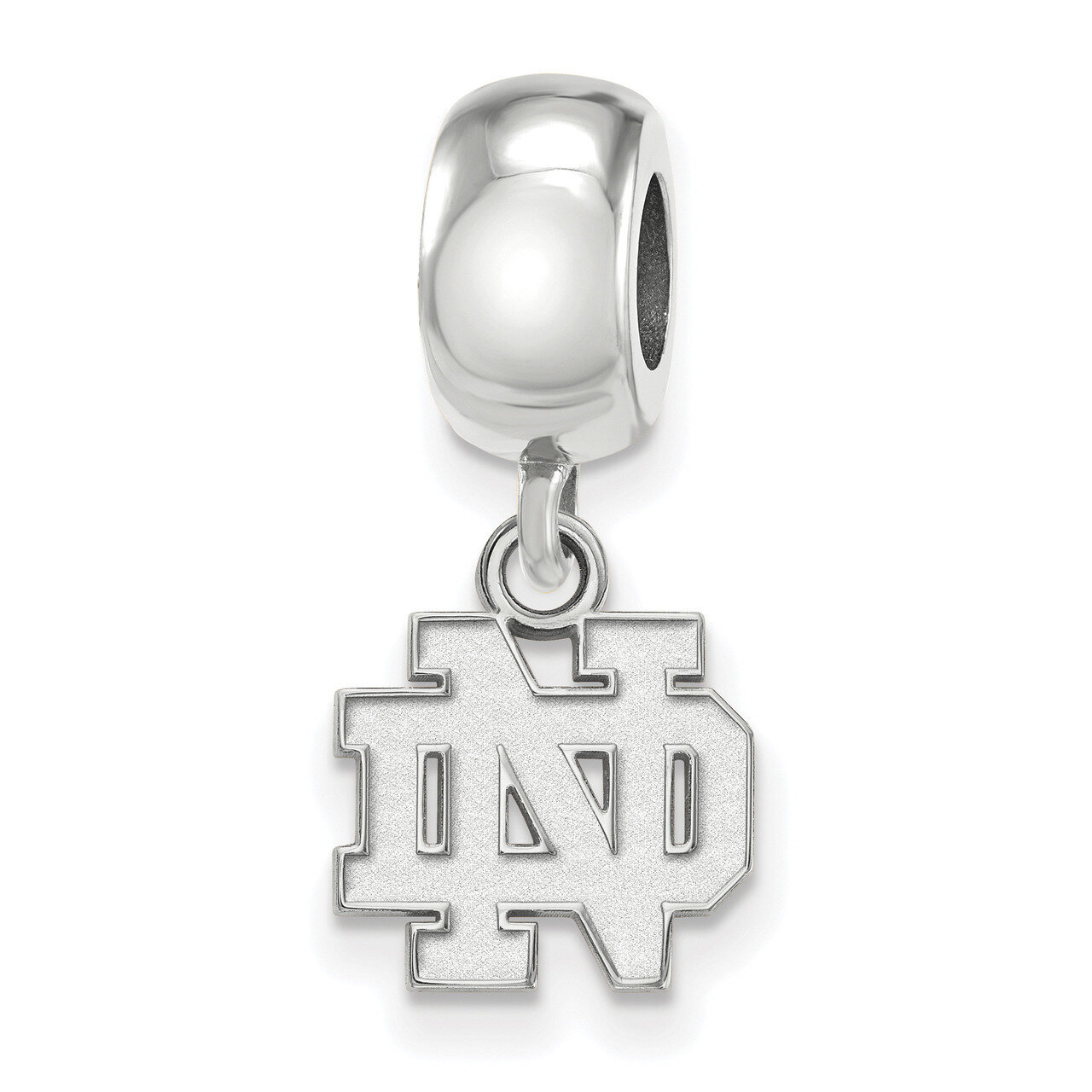 University of Notre Dame x-Small Dangle Charm Bead Sterling Silver SS033UND
