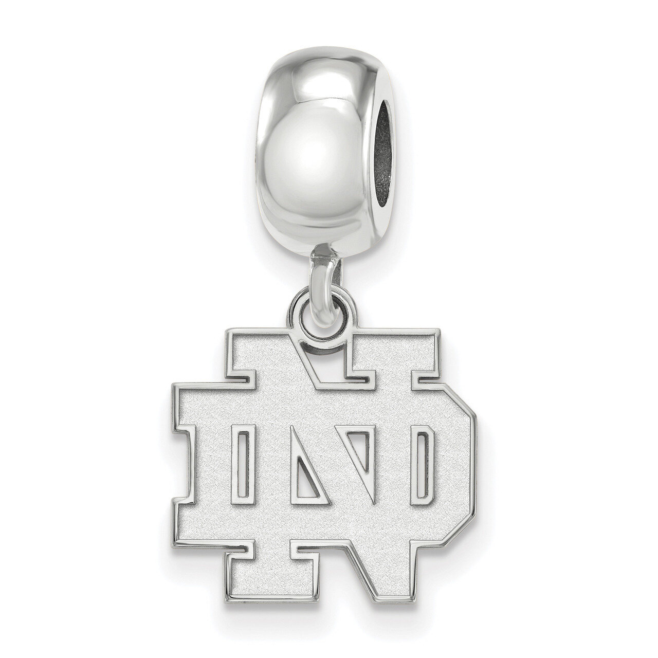 University of Notre Dame Small Dangle Charm Bead Sterling Silver SS034UND, MPN: SS034UND, 191101121…