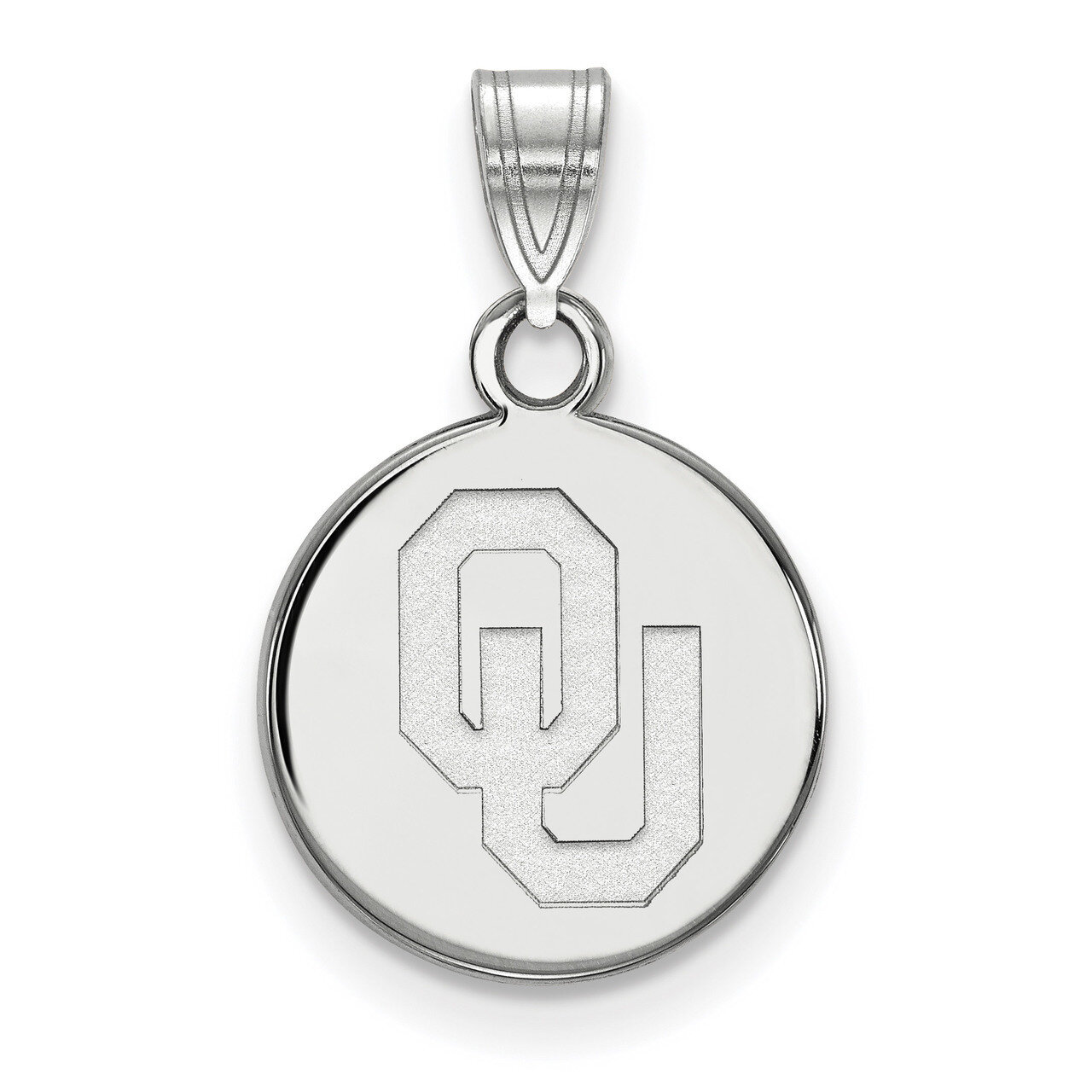 University of Oklahoma Small Disc Pendant Sterling Silver SS034UOK, MPN: SS034UOK, 886774959559