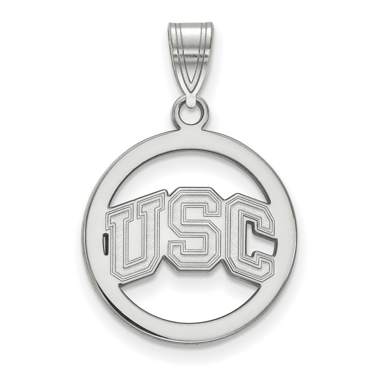 University of Southern California Medium Pendant in Circle Sterling Silver SS044USC, MPN: SS044USC,…