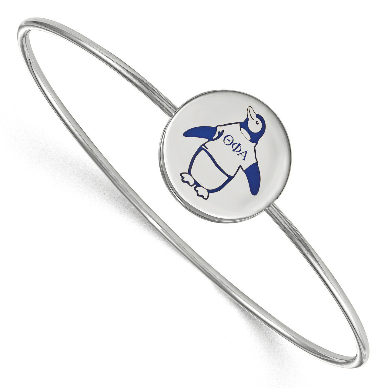 Theta Phi Alpha Enameled Slip-on Bangle Sterling Silver SS048TPA-8, MPN: SS048TPA-8, 191101103612