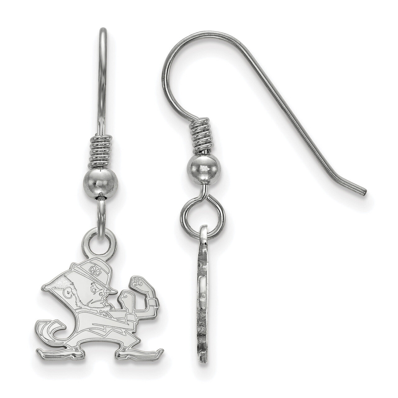 University of Notre Dame x-Small Dangle Earring Wire Sterling Silver SS048UND, MPN: SS048UND, 19110…