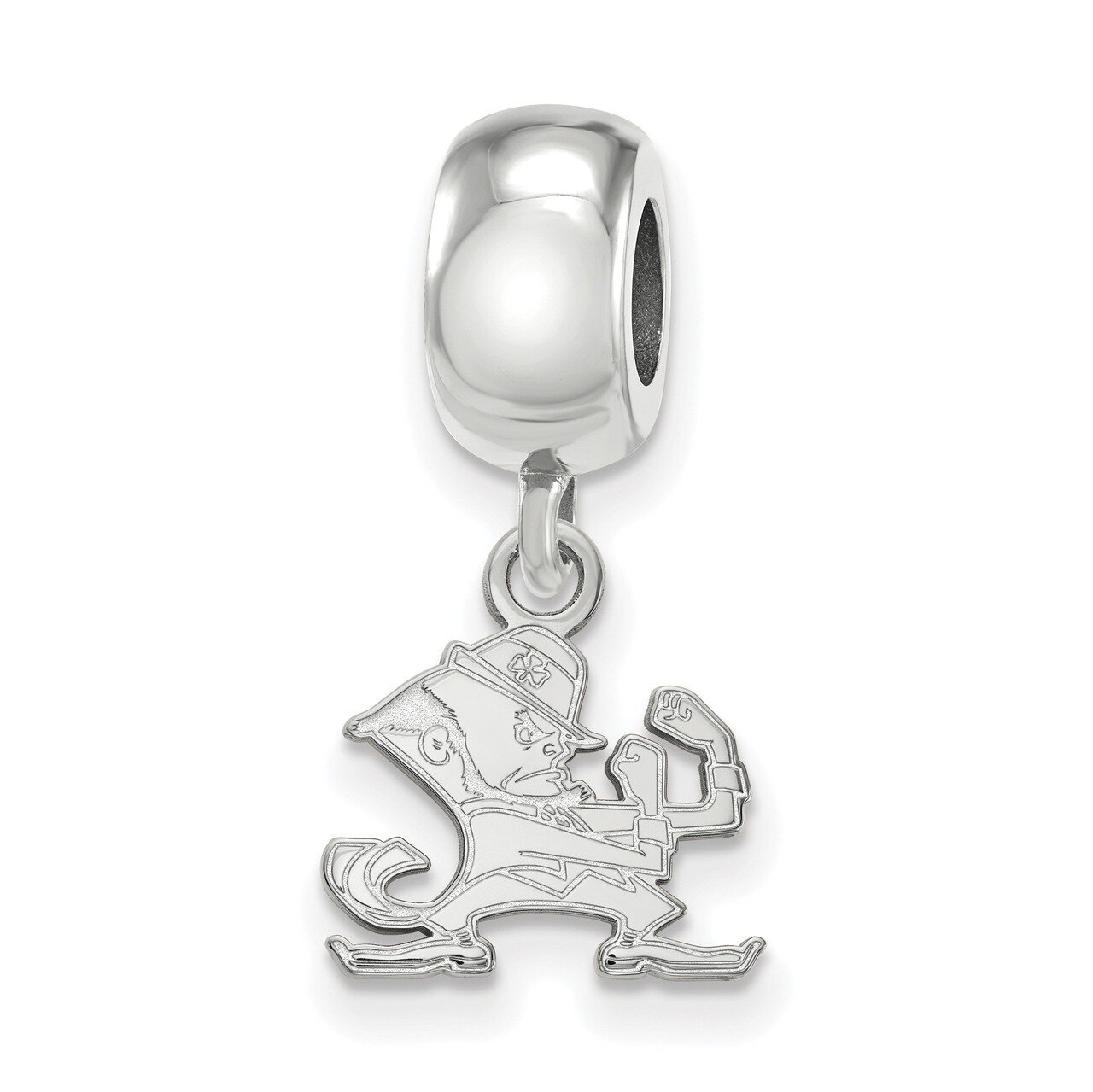 University of Notre Dame x-Small Dangle Charm Bead Sterling Silver SS060UND