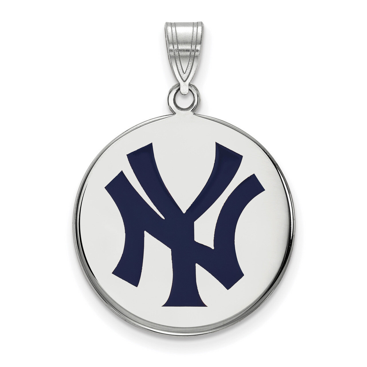 MLB New York Yankees Lg Enl Disc Pendant Sterling Silver SS063YAN, MPN: SS063YAN, 883957271156
