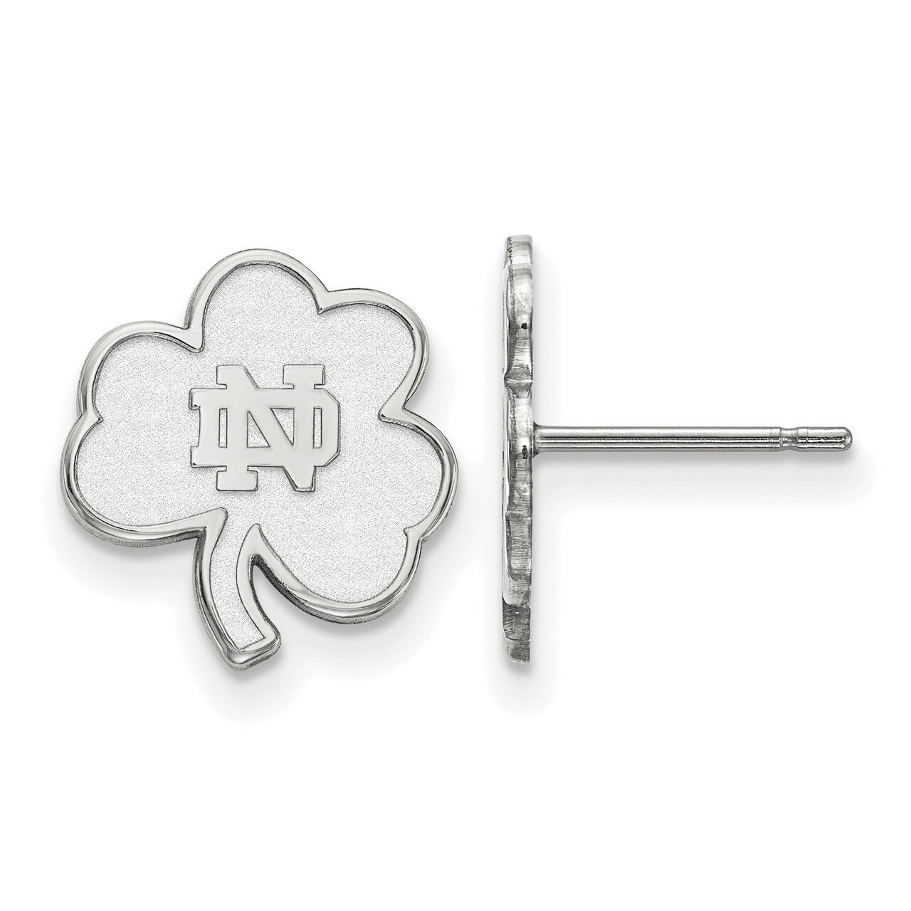 University of Notre Dame x-Small Post Earring Sterling Silver SS065UND