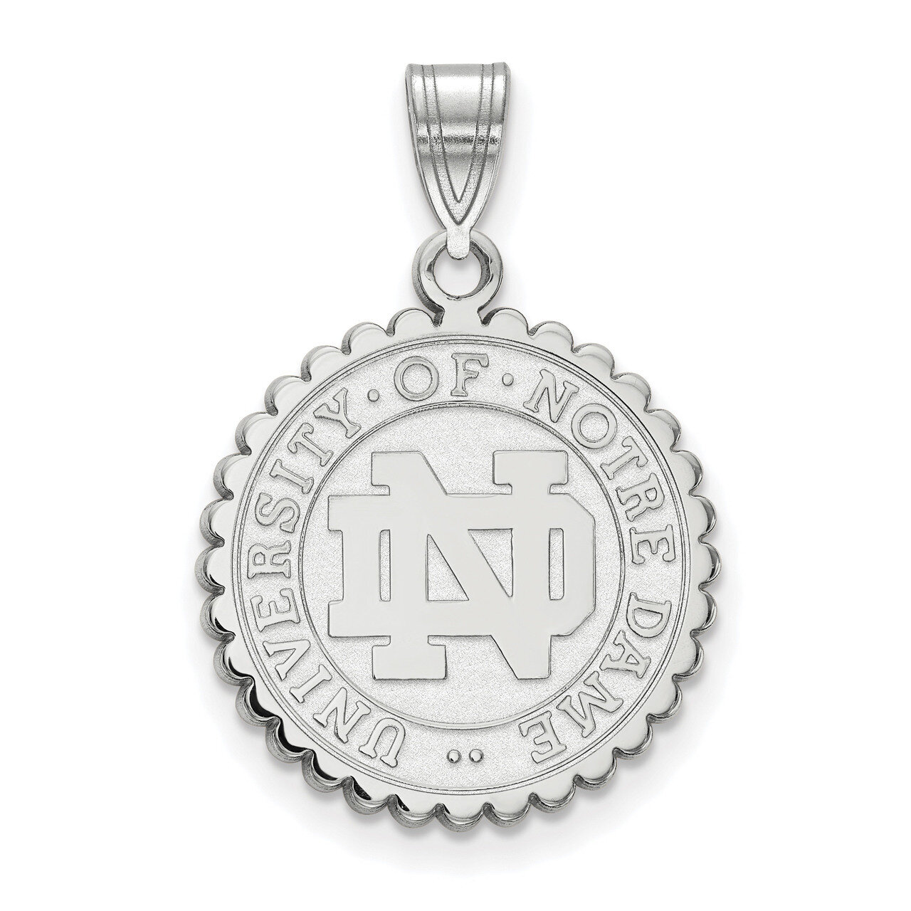 University of Notre Dame Large Crest Sterling Silver SS067UND