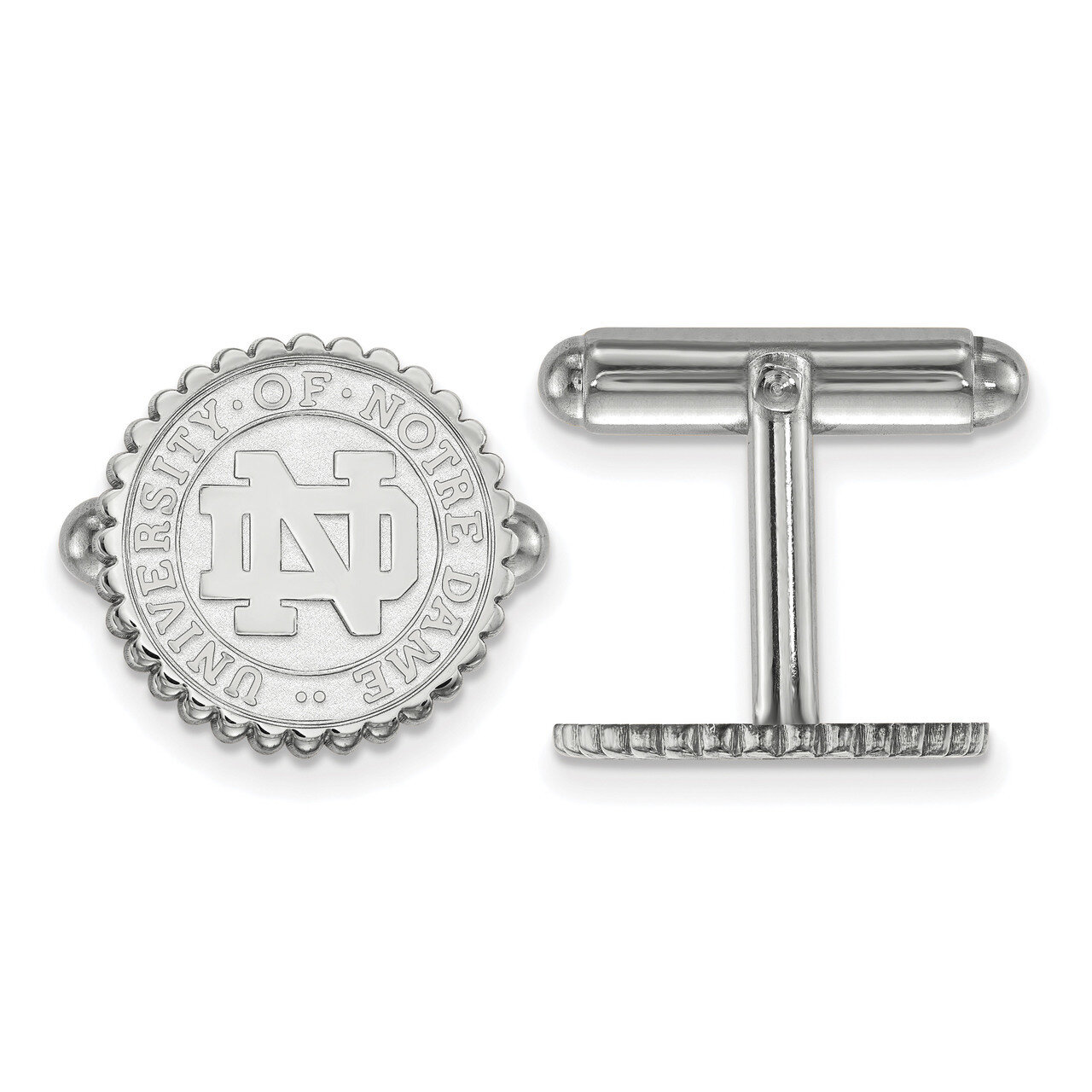 University of Notre Dame Crest Cufflinks Sterling Silver SS069UND