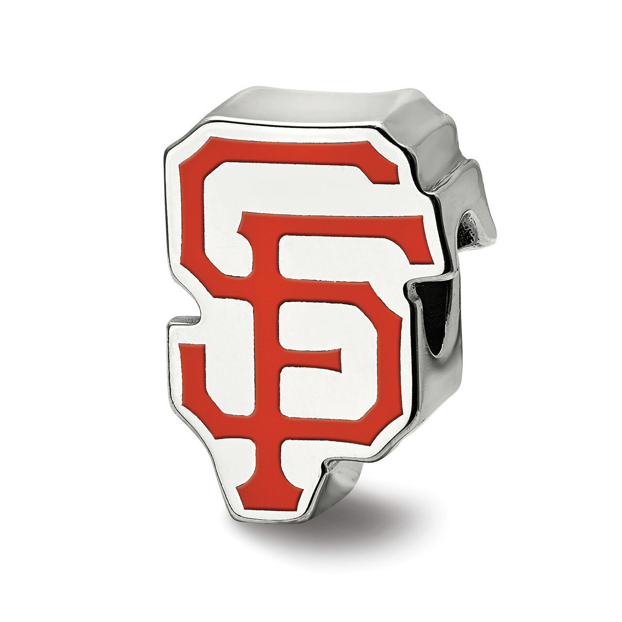 MLB San Francisco Giants SF Enameled Logo Bead Sterling Silver SS500GIT, MPN: SS500GIT, 634401187000
