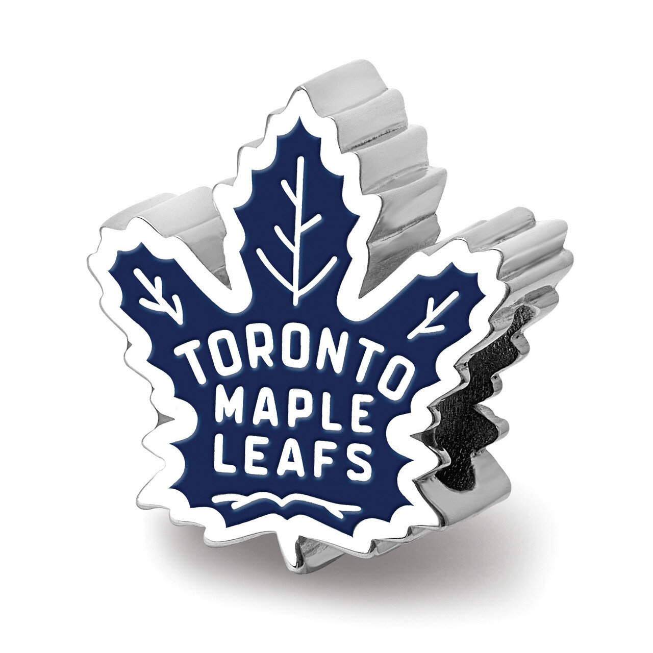 Toronto Maple Leafs Toronto Maple Leafs on Maple Leaf Enameled Extrude Sterling Silver SS500MLE, MP…