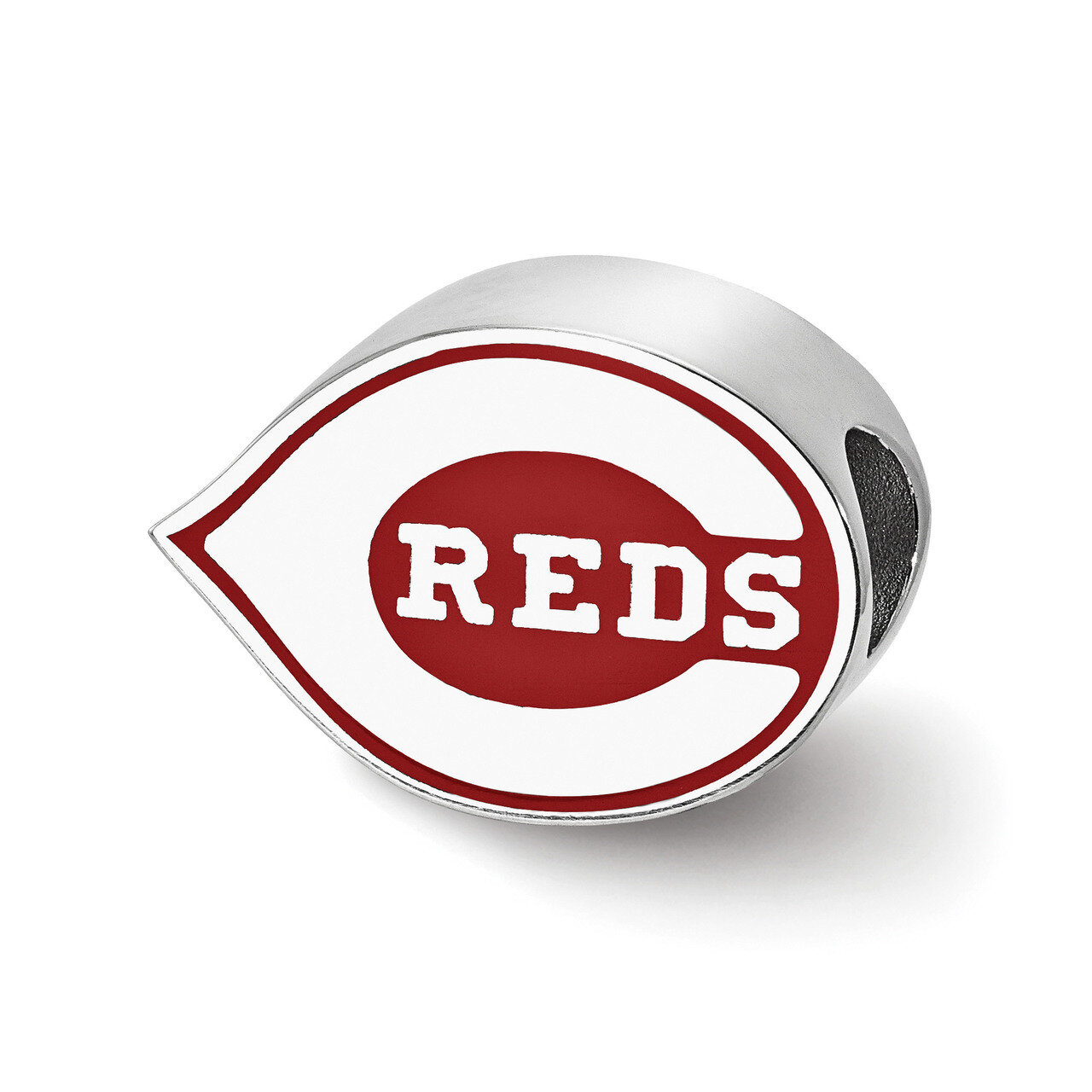 Cincinnati Reds Enameled Bead Sterling Silver SS500RDS